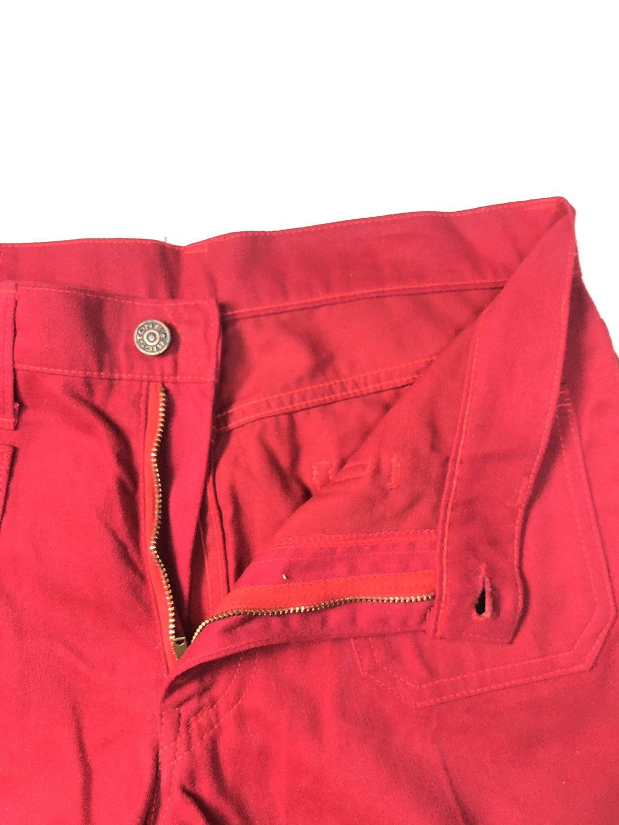 Vintage RARE🔥VINTAGE RETRO BIG STONE RED BELL BOTTOM Size US 29 - 3 Thumbnail