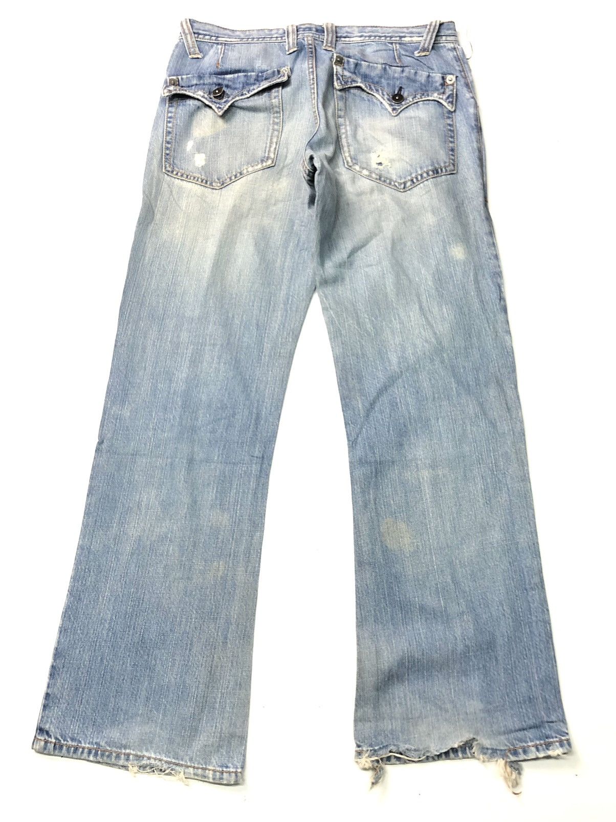 Designer × Japanese Brand BUONA GIORNATA DISSTRESSED BLUE WASH DENIM Size US 31 - 9 Thumbnail