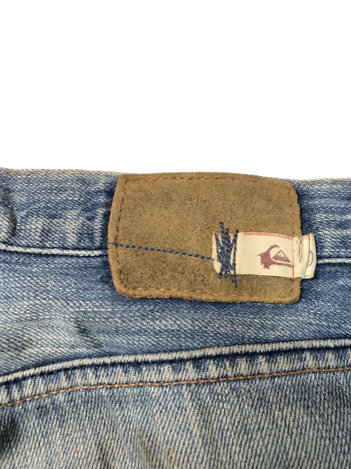 Quicksilver × Vintage VINTAGE QUICKSILVER DISSTRESSED BLUE WASH DENIM Size US 29 - 19 Thumbnail
