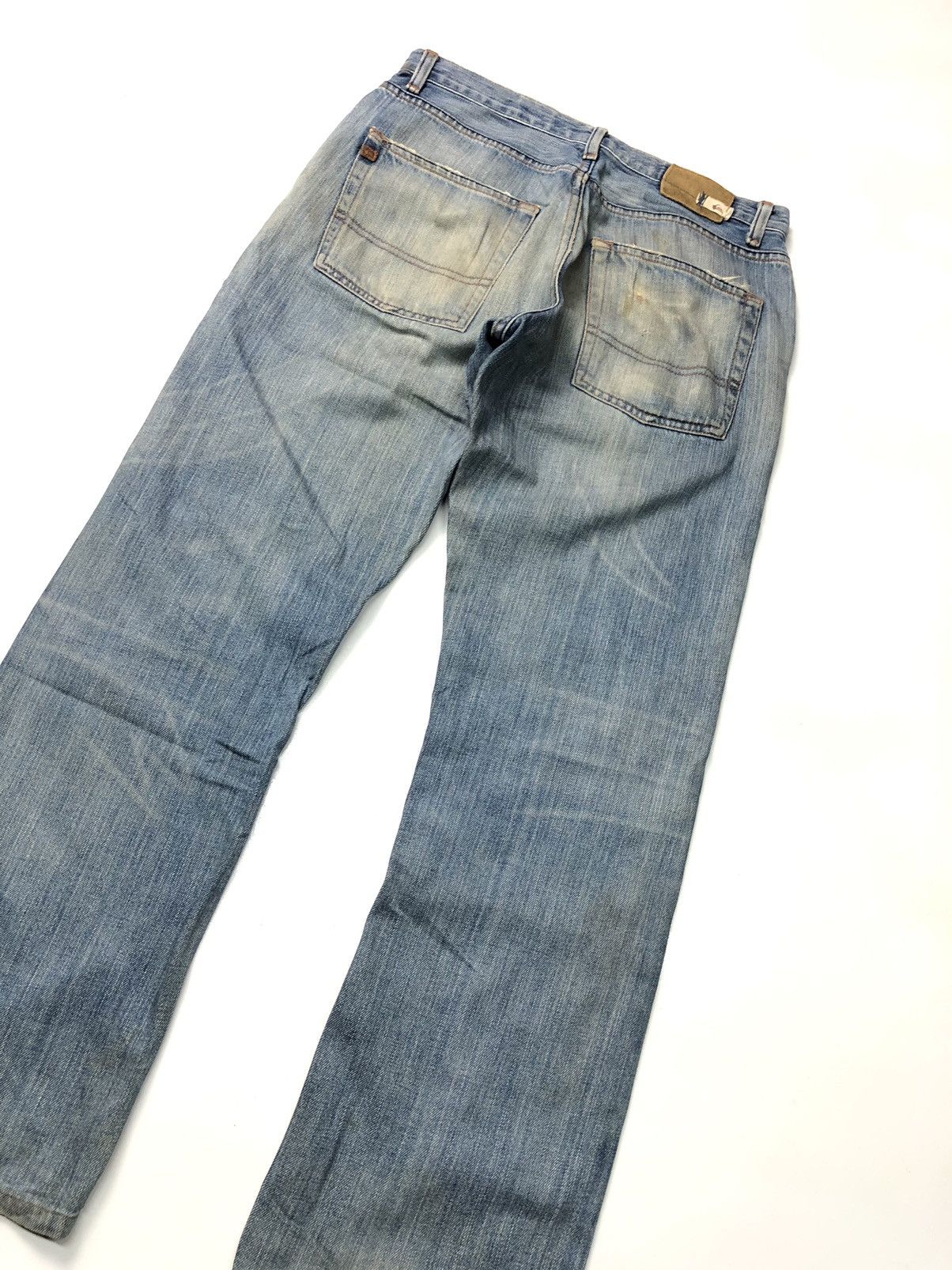Quicksilver × Vintage VINTAGE QUICKSILVER DISSTRESSED BLUE WASH DENIM Size US 29 - 17 Thumbnail