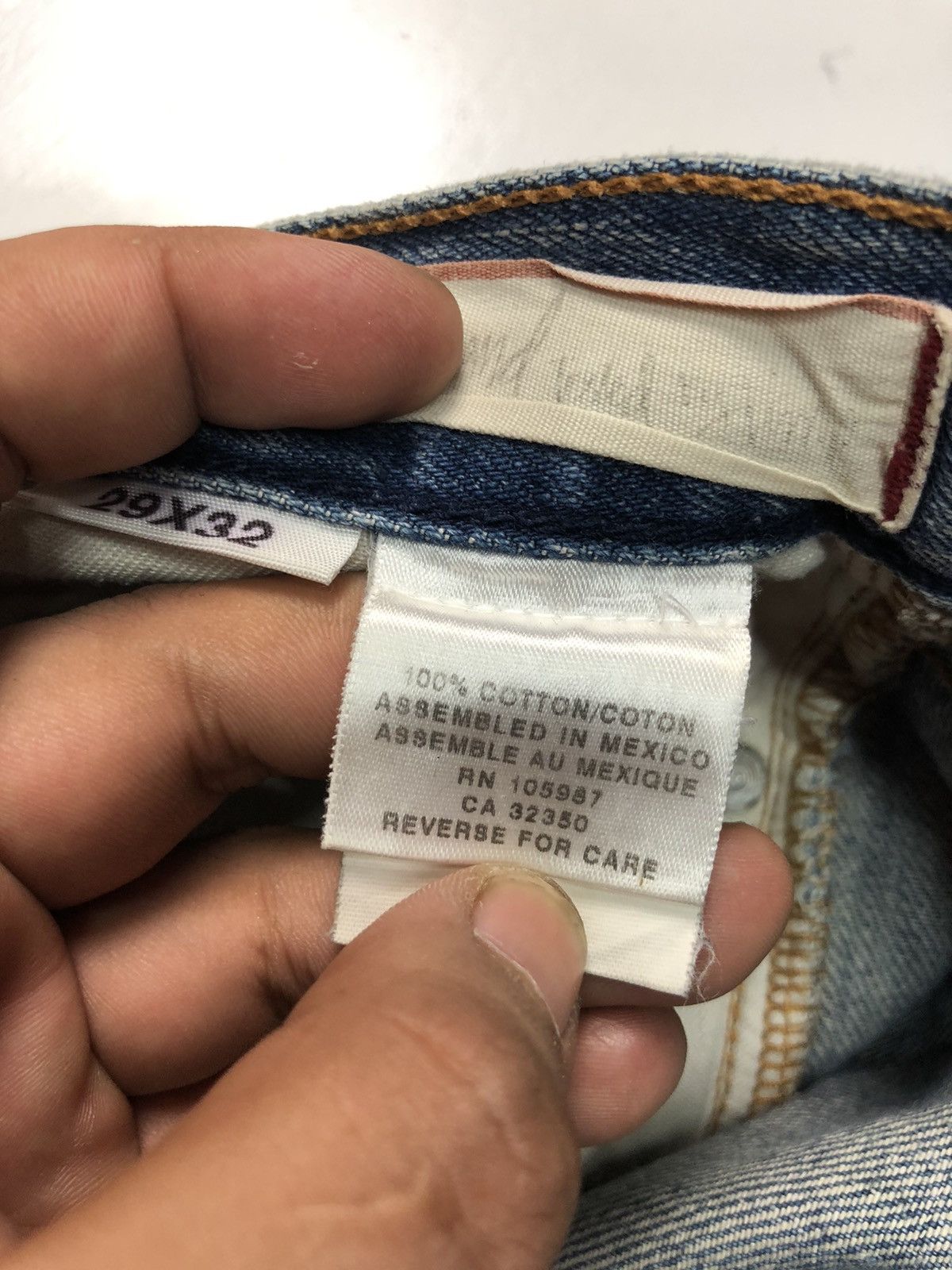 Quicksilver × Vintage VINTAGE QUICKSILVER DISSTRESSED BLUE WASH DENIM Size US 29 - 11 Thumbnail