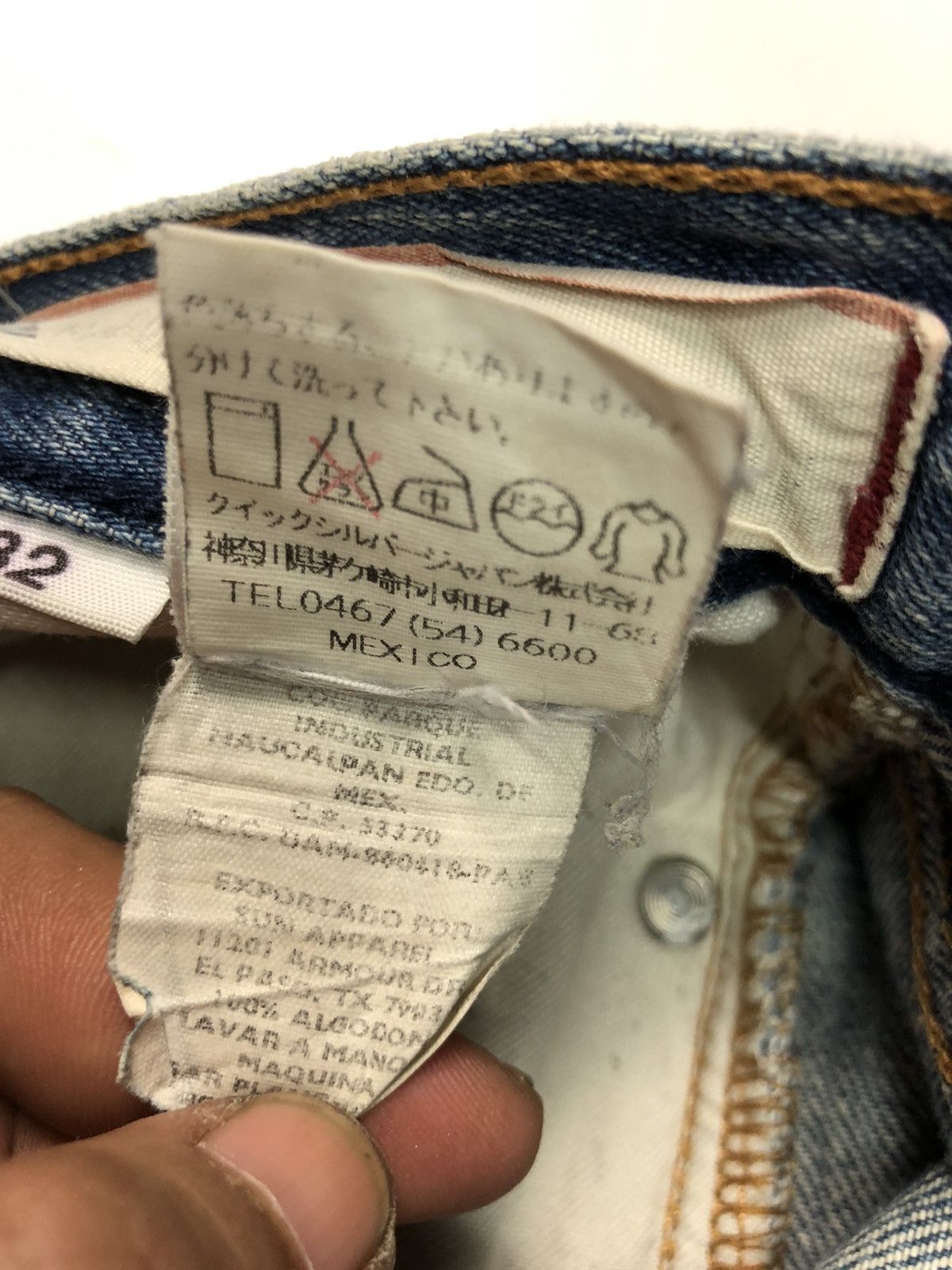 Quicksilver × Vintage VINTAGE QUICKSILVER DISSTRESSED BLUE WASH DENIM Size US 29 - 15 Thumbnail