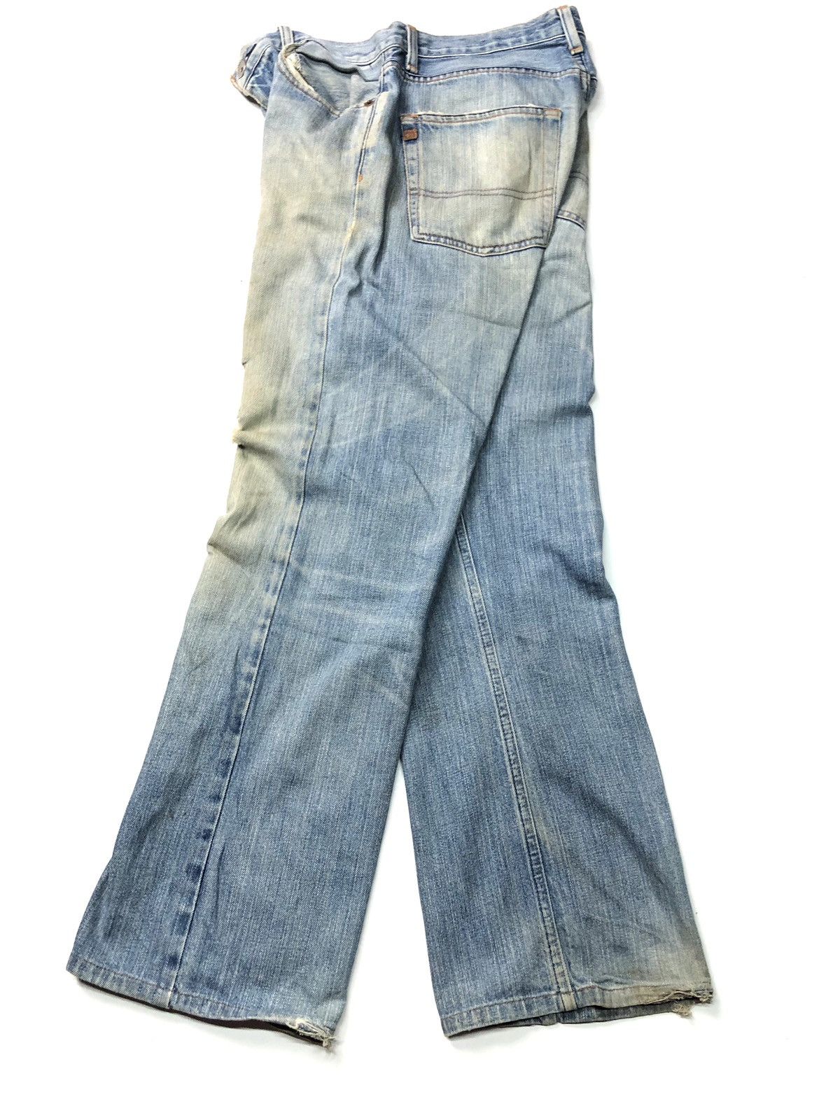Quicksilver × Vintage VINTAGE QUICKSILVER DISSTRESSED BLUE WASH DENIM Size US 29 - 3 Thumbnail