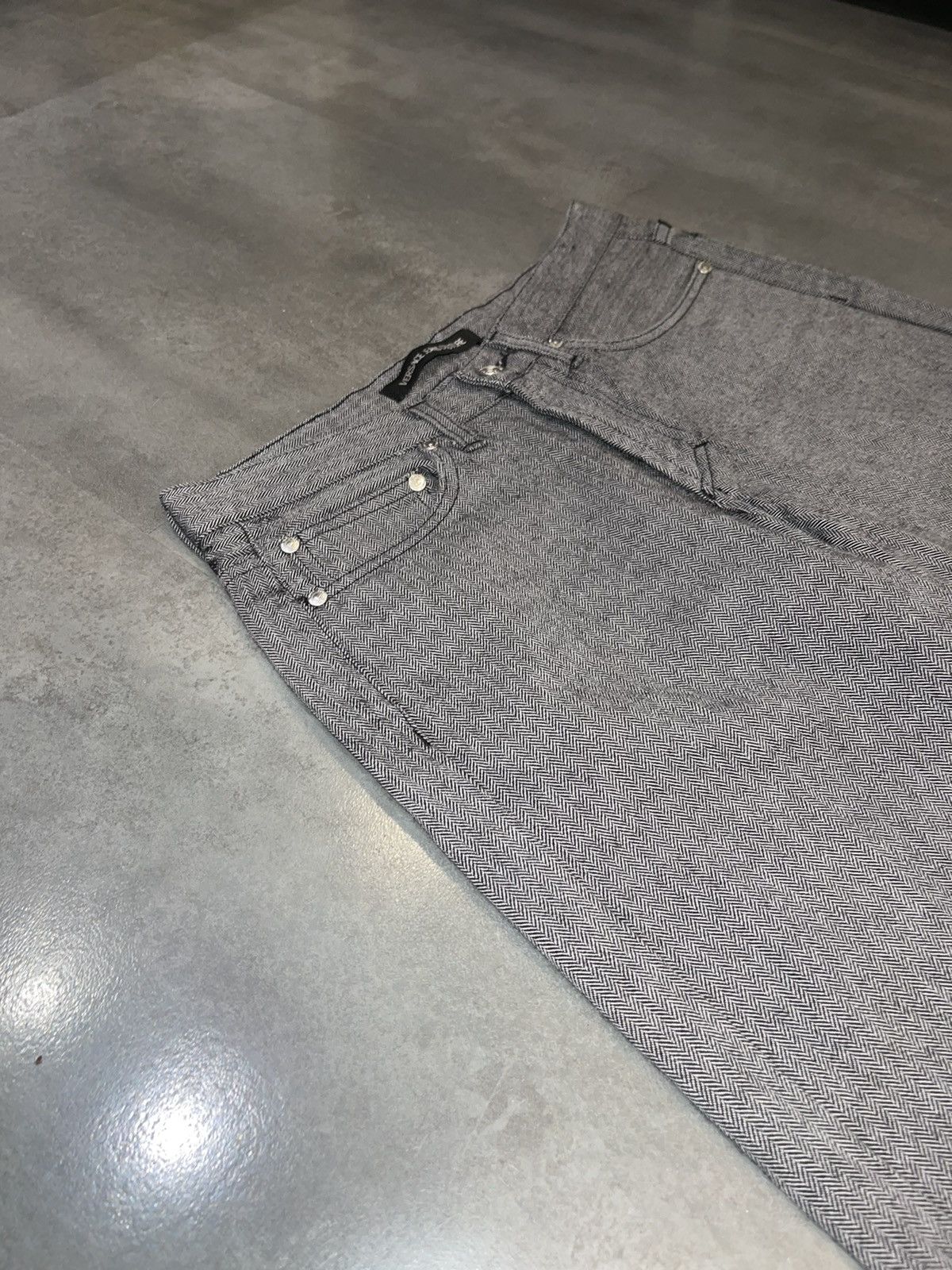 Versace Versace Striped Black/White Wool Casual Pants Size US 28 / EU 44 - 3 Thumbnail