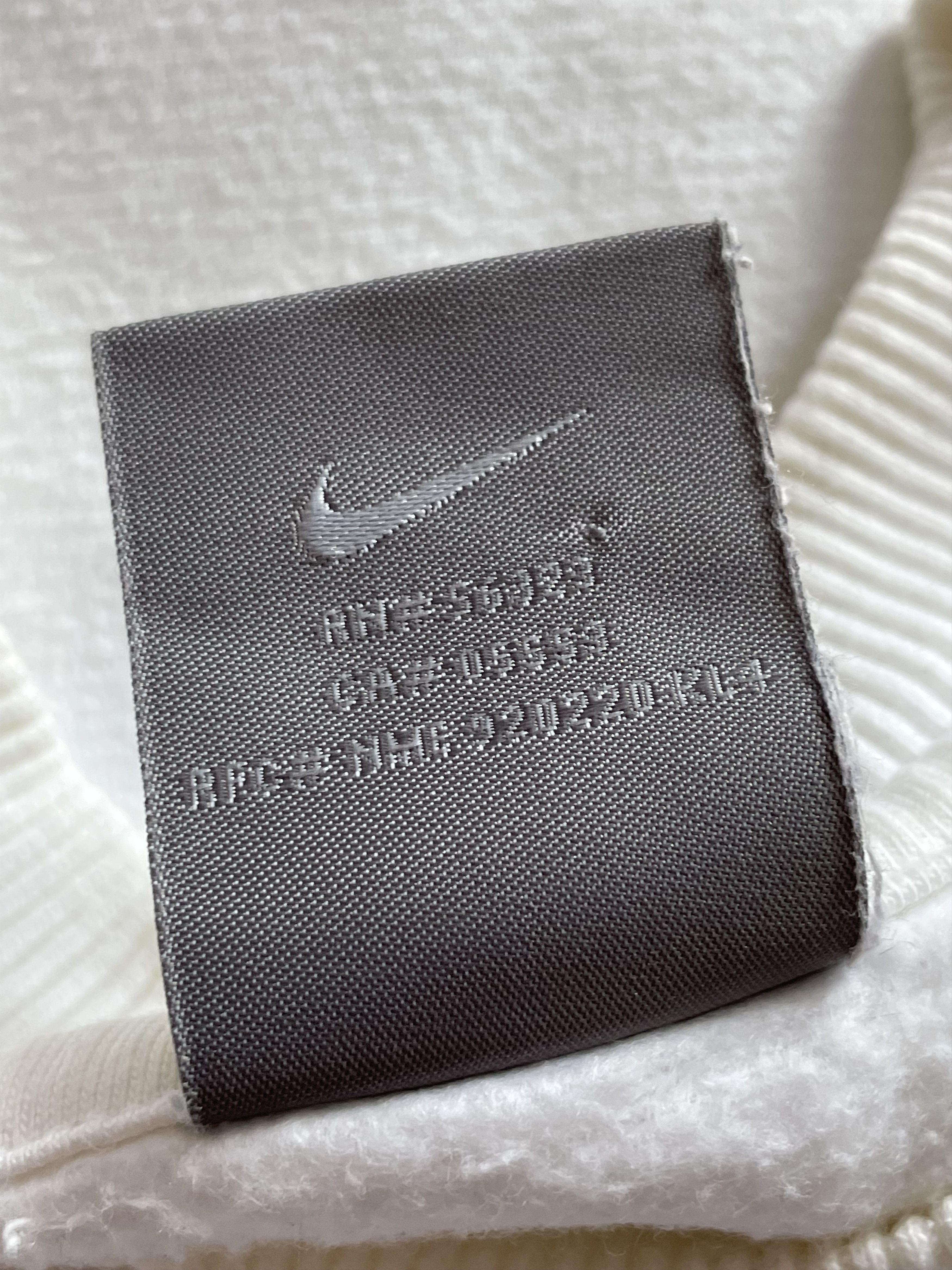 Nike × Vintage Vintage Nike Sweatshirt Big Swoosh Rare Drill y2k Hype Size US S / EU 44-46 / 1 - 5 Thumbnail