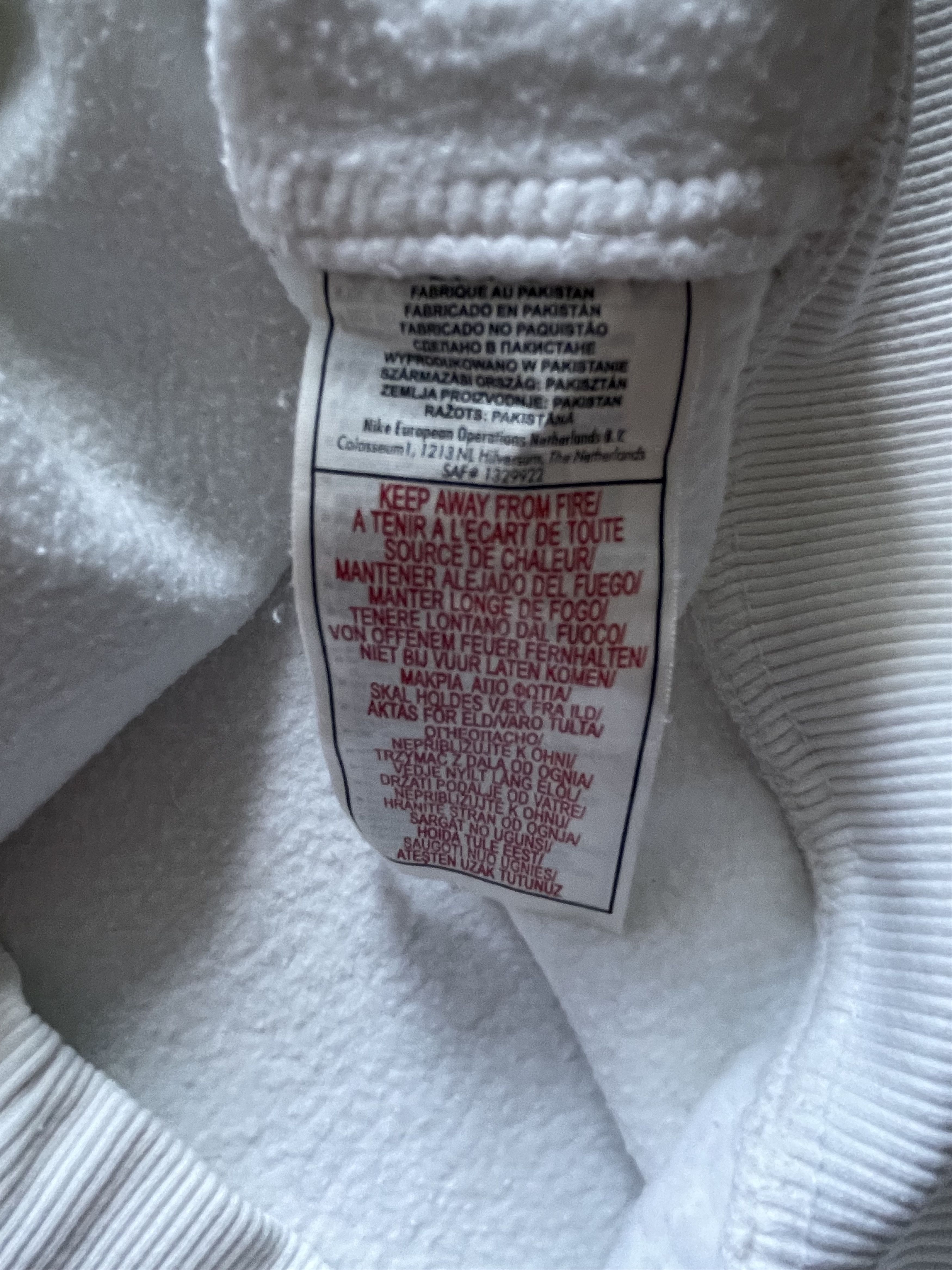 Nike × Vintage Vintage Nike Sweatshirt Big Swoosh Rare Drill y2k Hype Size US S / EU 44-46 / 1 - 8 Thumbnail