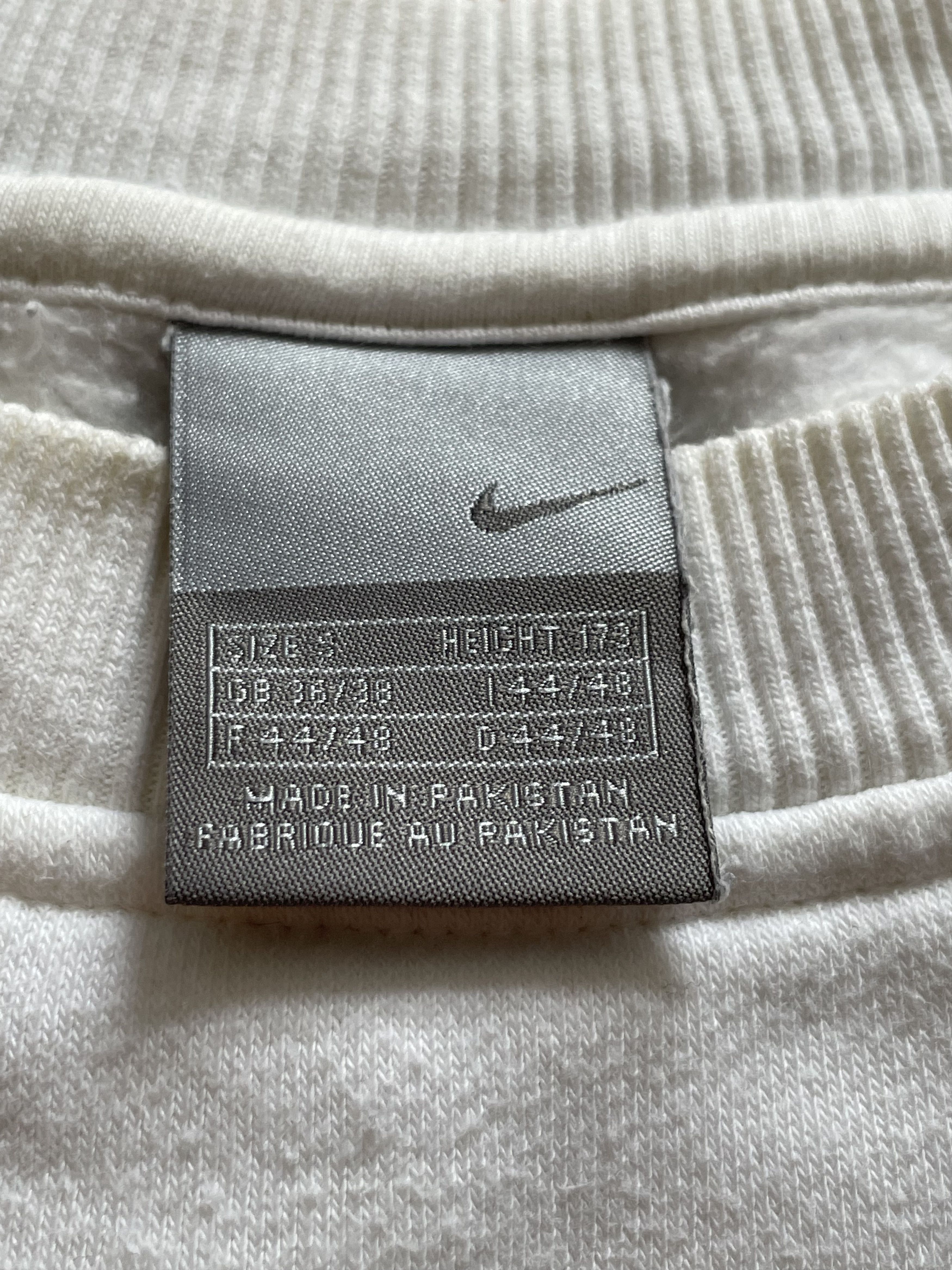 Nike × Vintage Vintage Nike Sweatshirt Big Swoosh Rare Drill y2k Hype Size US S / EU 44-46 / 1 - 4 Thumbnail