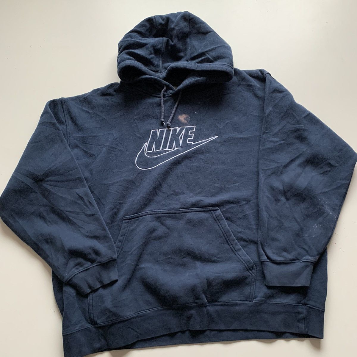 Nike Vintage 2000s Nike Embroidered Swoosh Pullover Hoodie XL Size US XL / EU 56 / 4 - 1 Thumbnail
