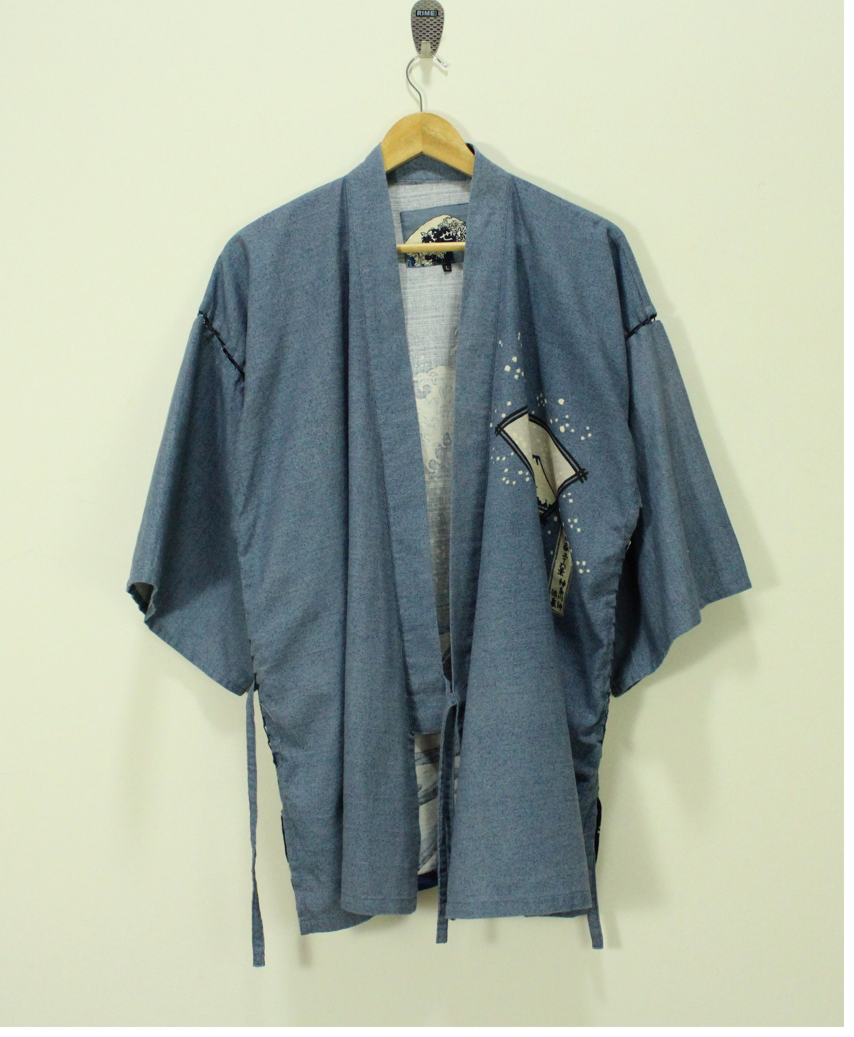 Japanese Brand KIMONO JACKET Hokusai Great Wave Art Japan Size US L / EU 52-54 / 3 - 4 Thumbnail