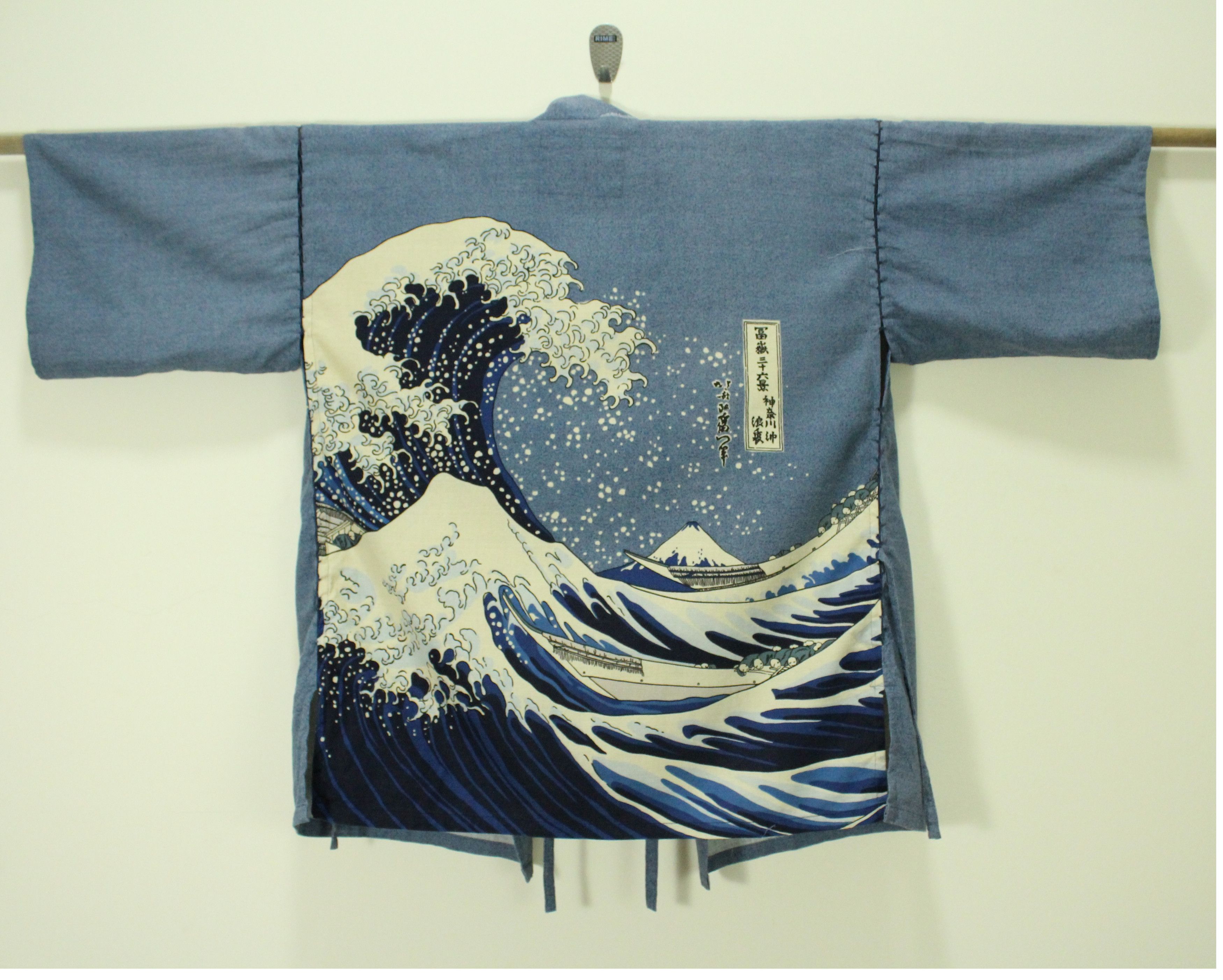 Japanese Brand KIMONO JACKET Hokusai Great Wave Art Japan Size US L / EU 52-54 / 3 - 1 Thumbnail