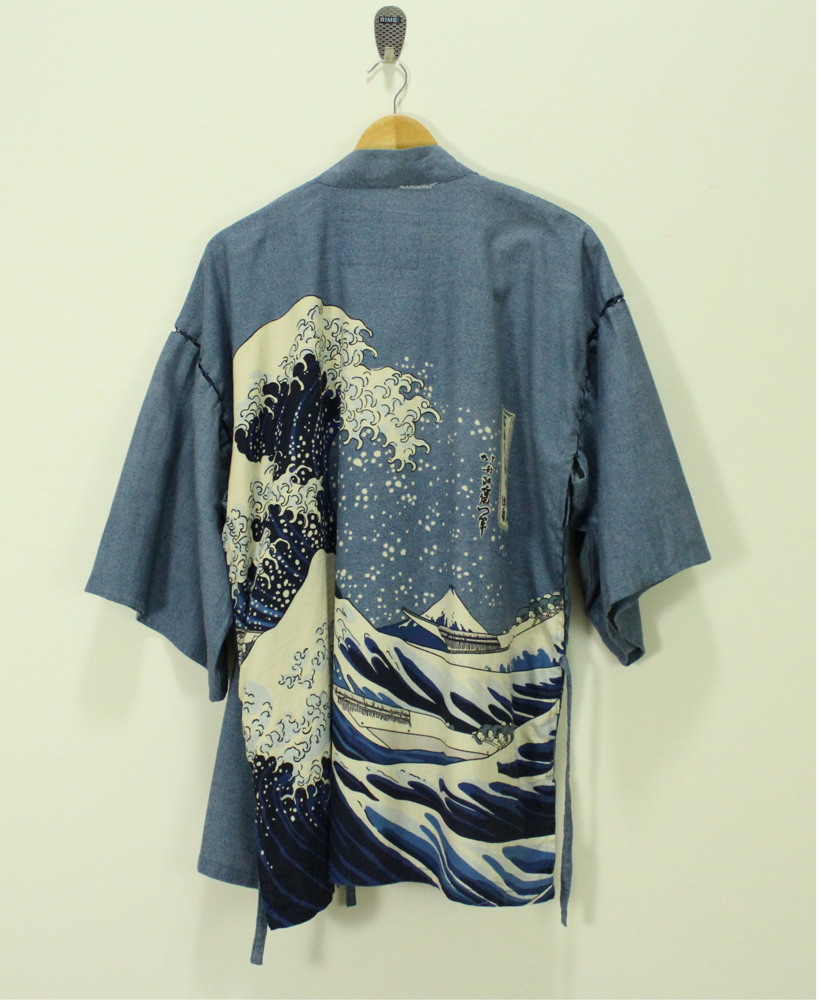 Japanese Brand KIMONO JACKET Hokusai Great Wave Art Japan Size US L / EU 52-54 / 3 - 2 Thumbnail
