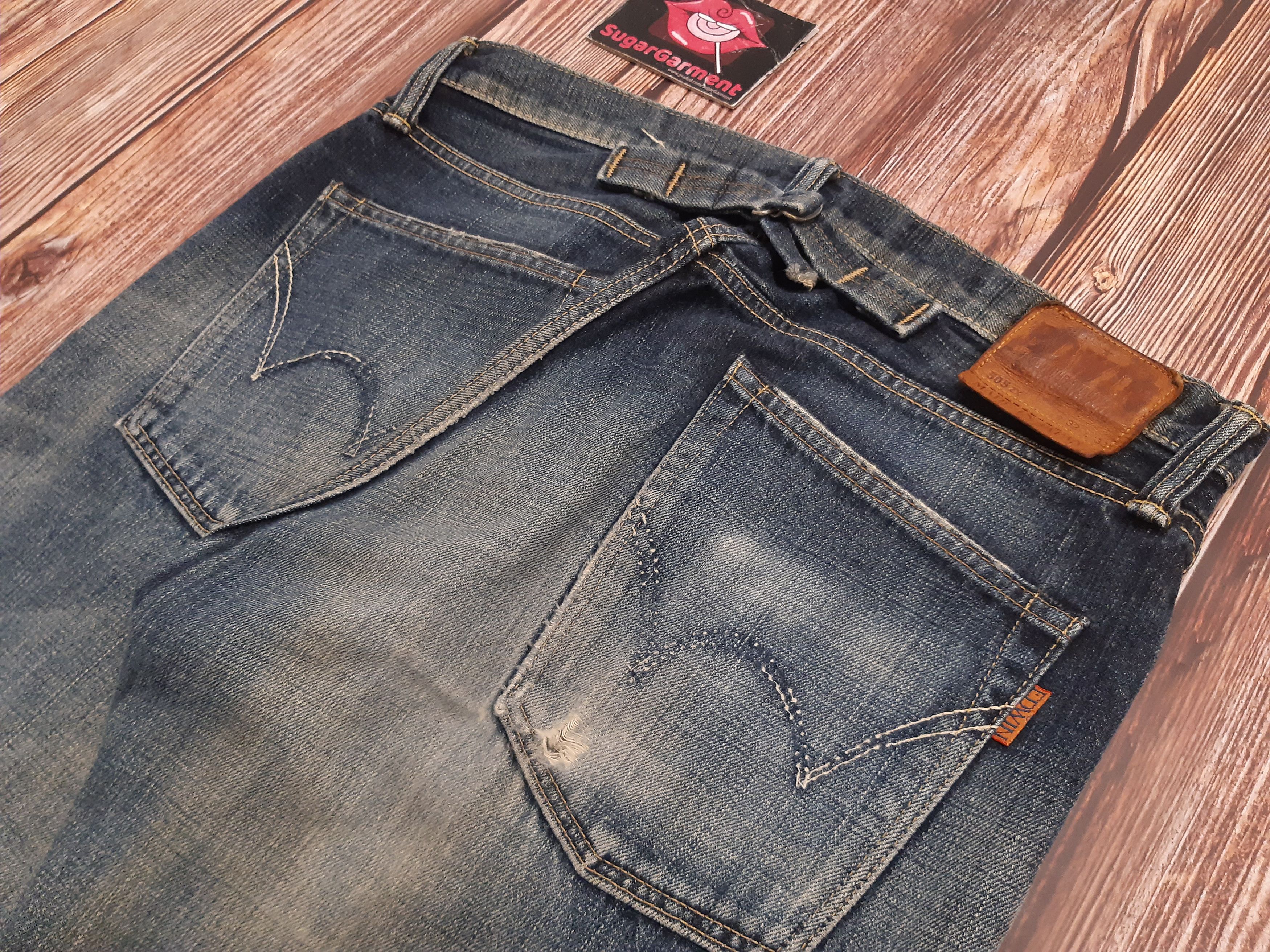 Japanese Brand × Vintage Vintage Jeans Selvedge EDWIN 505zx Buckle Back Distressed Size US 34 / EU 50 - 13 Thumbnail