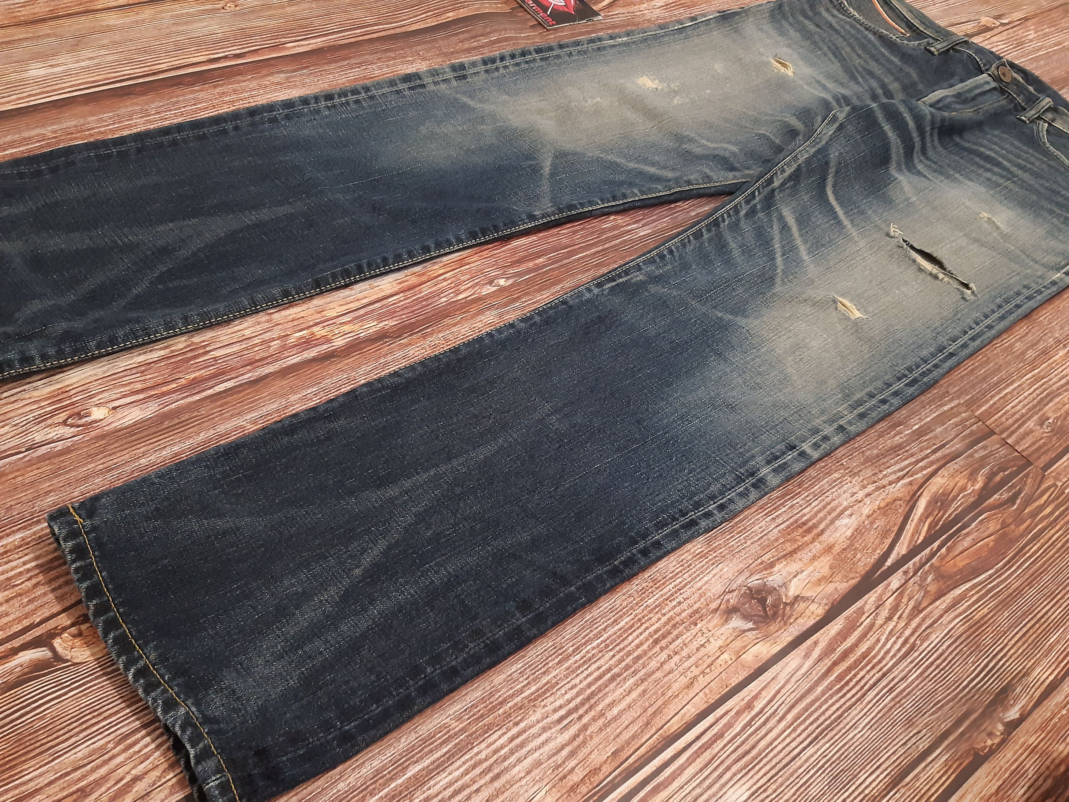 Japanese Brand × Vintage Vintage Jeans Selvedge EDWIN 505zx Buckle Back Distressed Size US 34 / EU 50 - 2 Thumbnail
