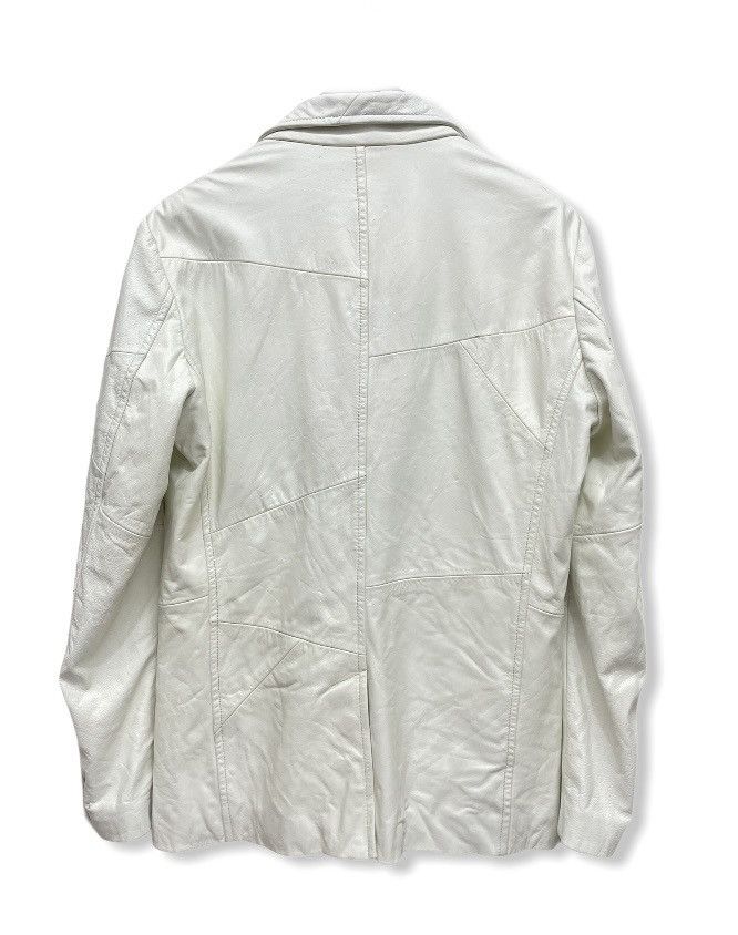 Japanese Brand × Self Edge × Vintage EDGE RUPERT Patchwork Cowhide Leather Blazer Size 36S - 2 Thumbnail