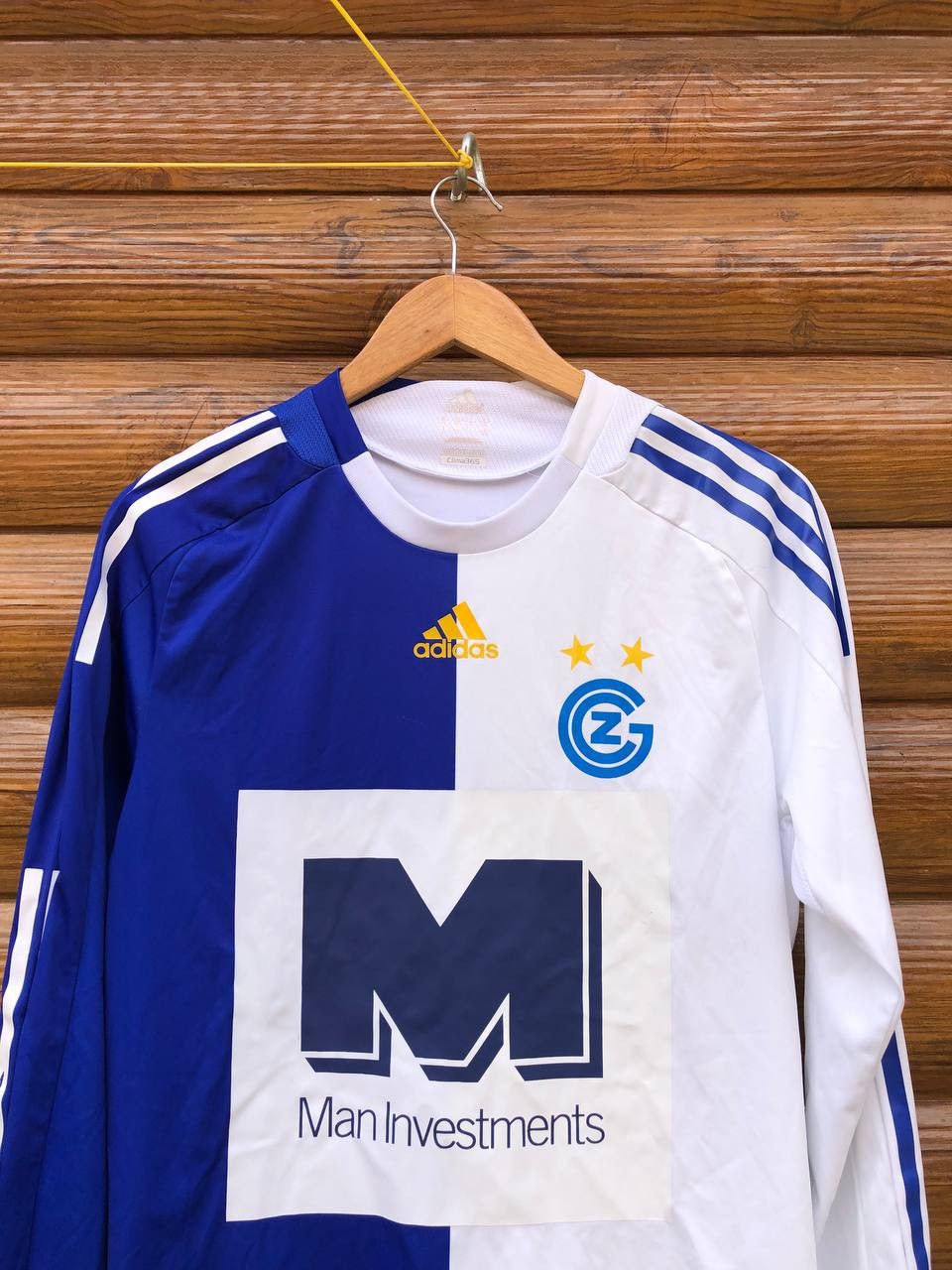 Vintage GRASSHOPPERS HOME FOOTBALL SHIRT SOCCER JERSEY ADIDAS Size US M / EU 48-50 / 2 - 2 Thumbnail