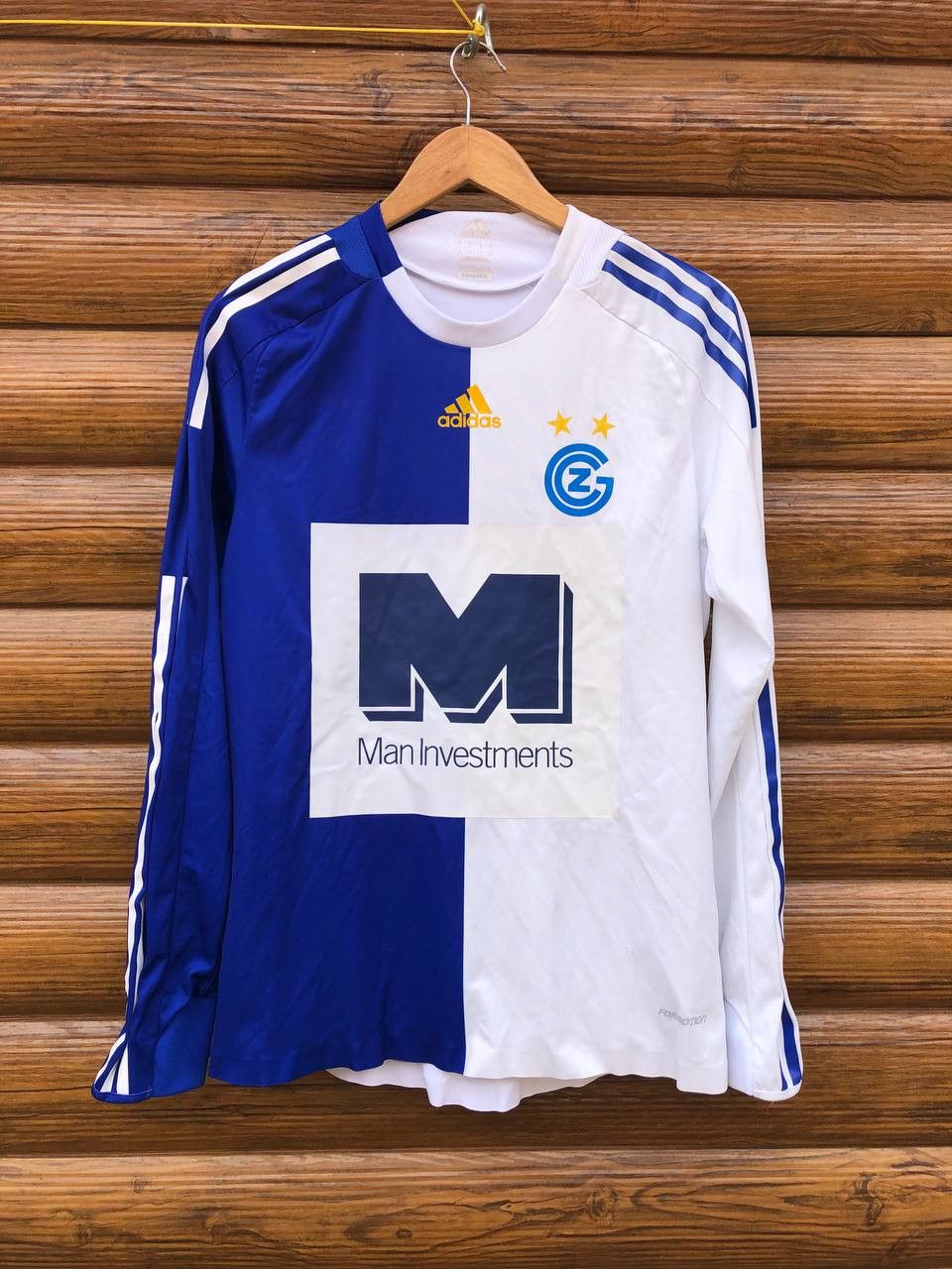 Vintage GRASSHOPPERS HOME FOOTBALL SHIRT SOCCER JERSEY ADIDAS Size US M / EU 48-50 / 2 - 1 Thumbnail