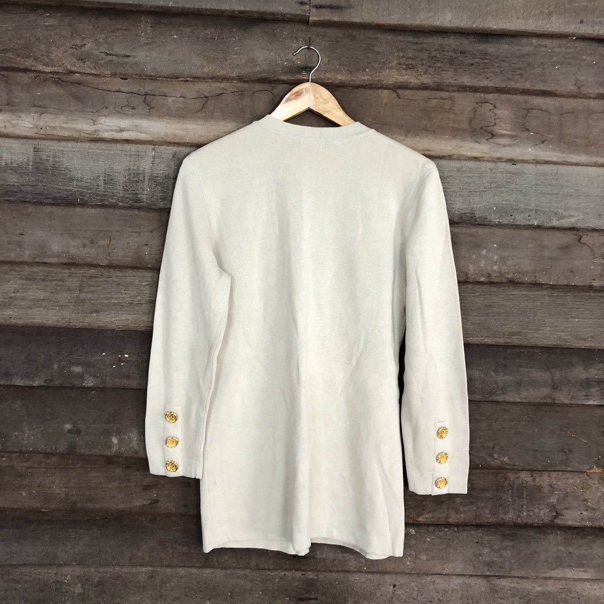 Japanese Brand Florida Keys Light Brown long Cardigan knitwear #3956 Size US M / EU 48-50 / 2 - 11 Thumbnail