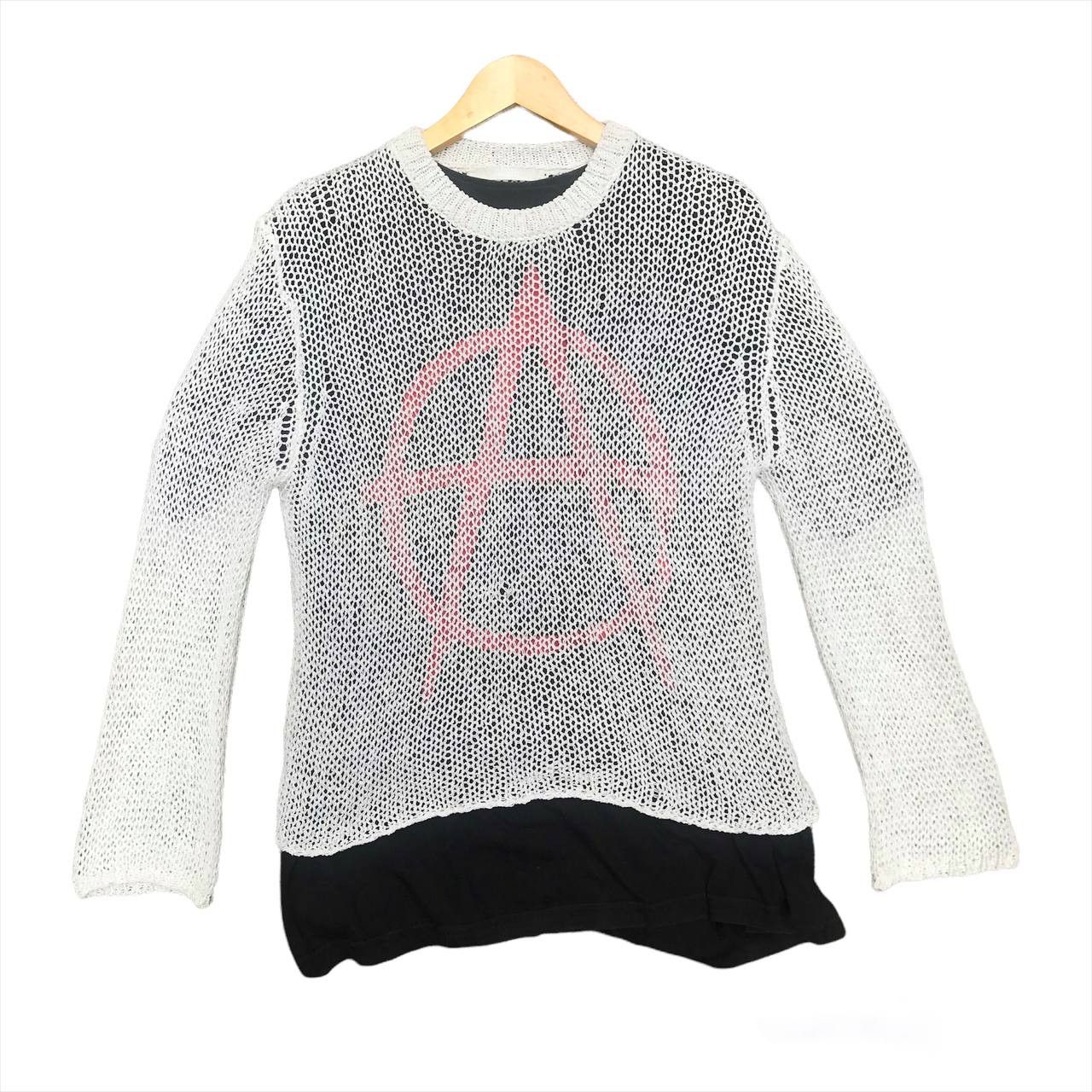 20471120 × Beauty Beast × Japanese Brand 90's Garden Japanese Brand Fishnet Open Knitted Grunge Size US M / EU 48-50 / 2 - 2 Thumbnail