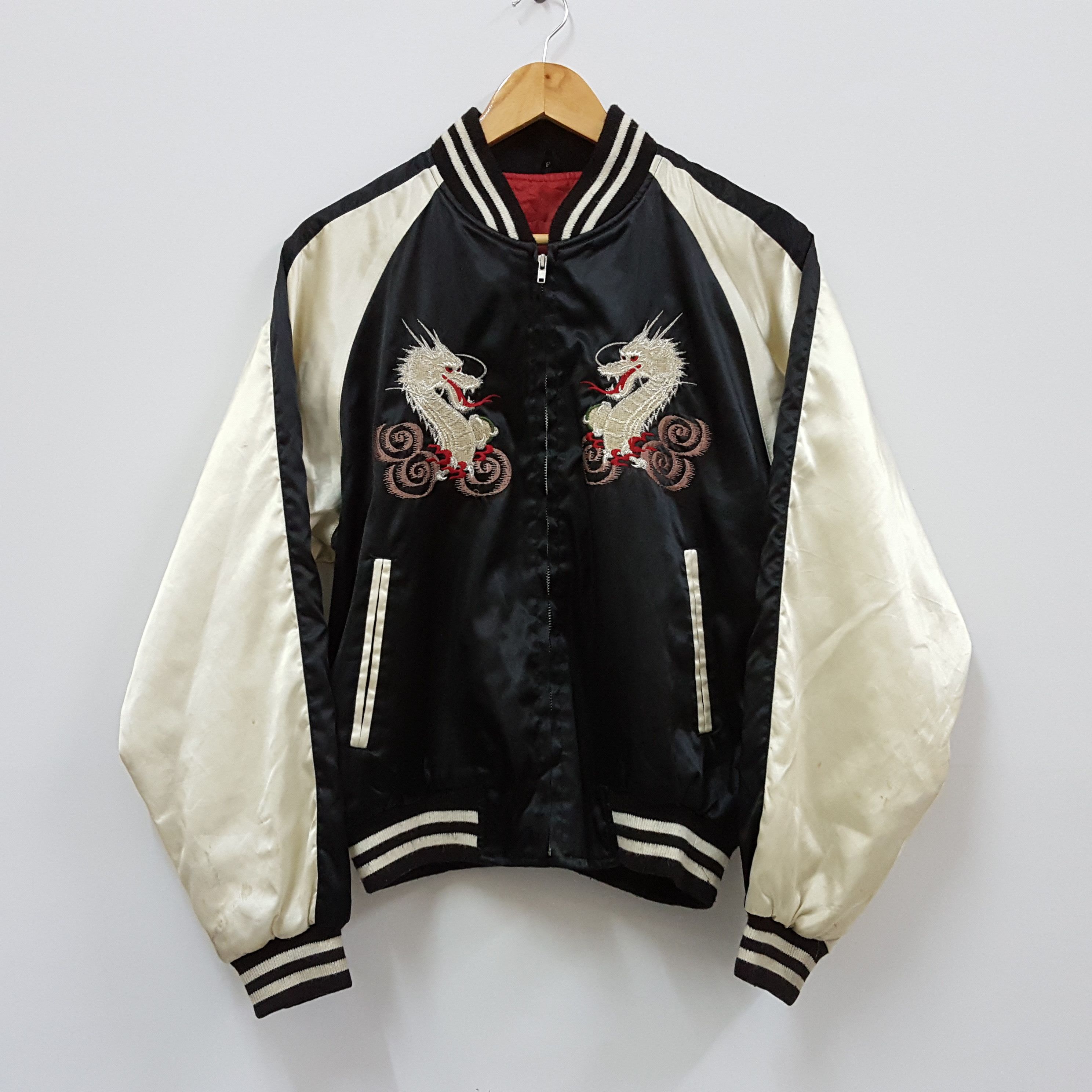 Japanese Brand × Vintage Vintage sukajan dragon design hip hop jacket Size US M / EU 48-50 / 2 - 2 Thumbnail