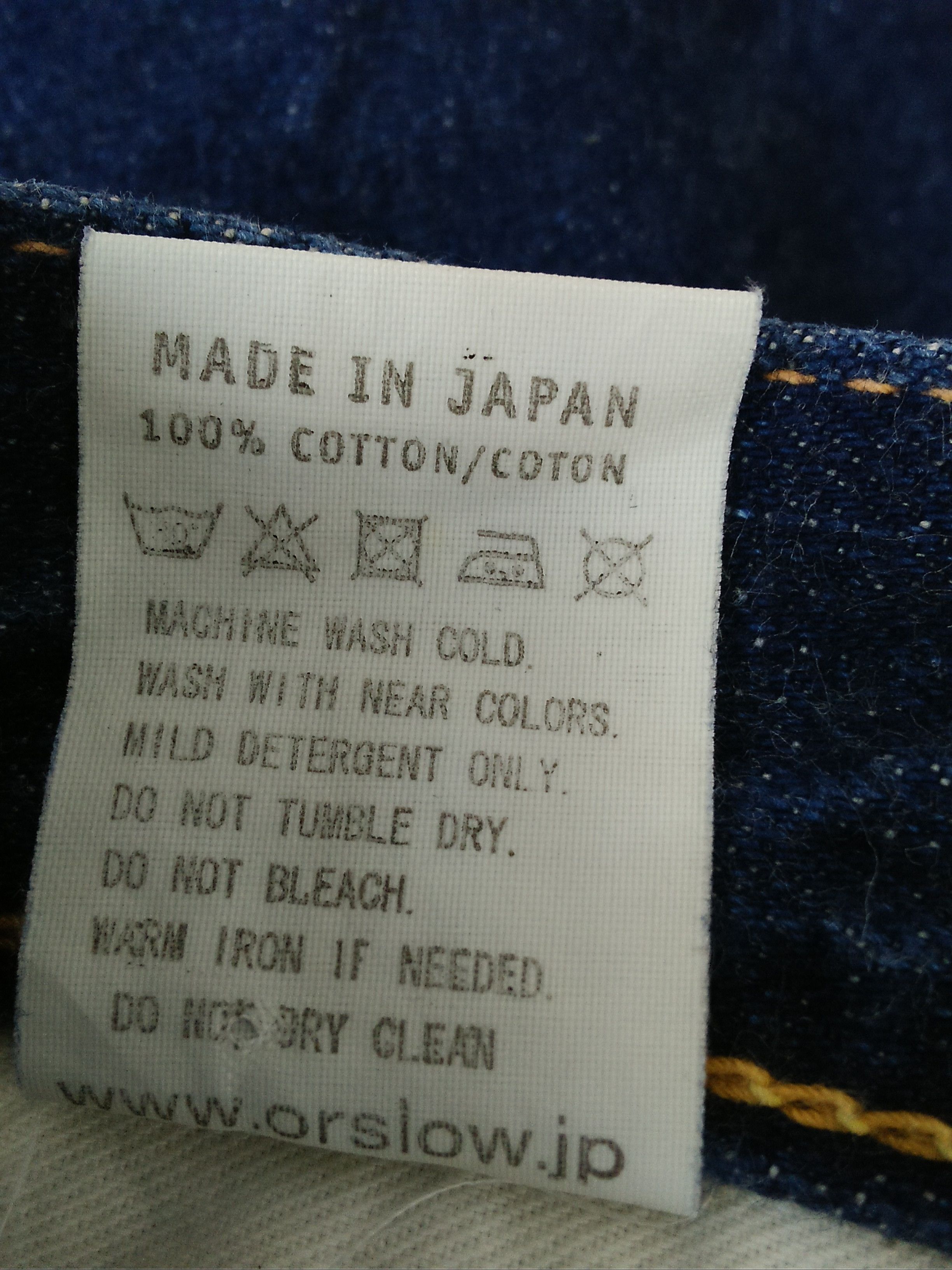 Orslow ORSLOW 105 Japan DENIM SELVEDGE (B110) w28 Size US 28 / EU 44 - 9 Thumbnail