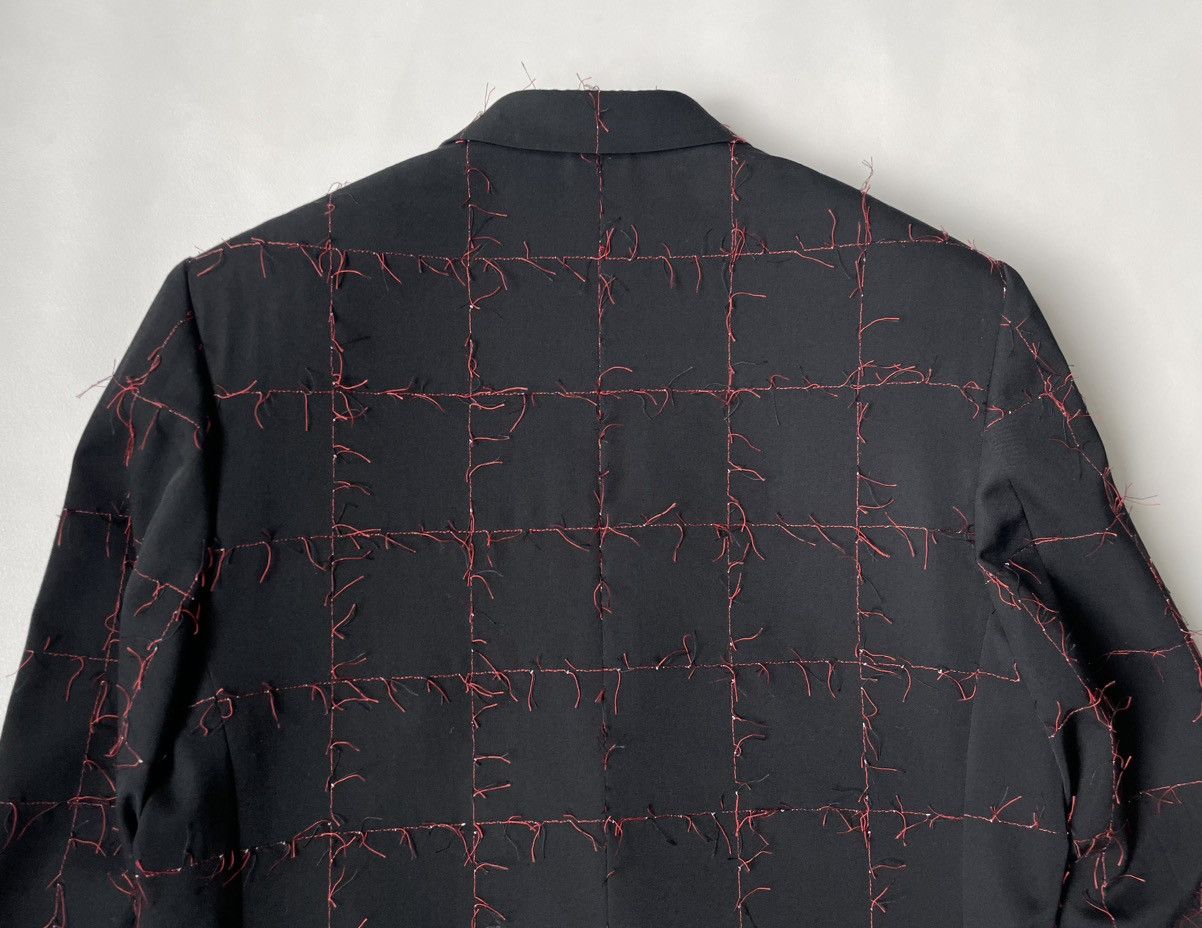 Dior Black Wool ‘Pulled Red Grid’ Check Overcoat Size US M / EU 48-50 / 2 - 15 Thumbnail