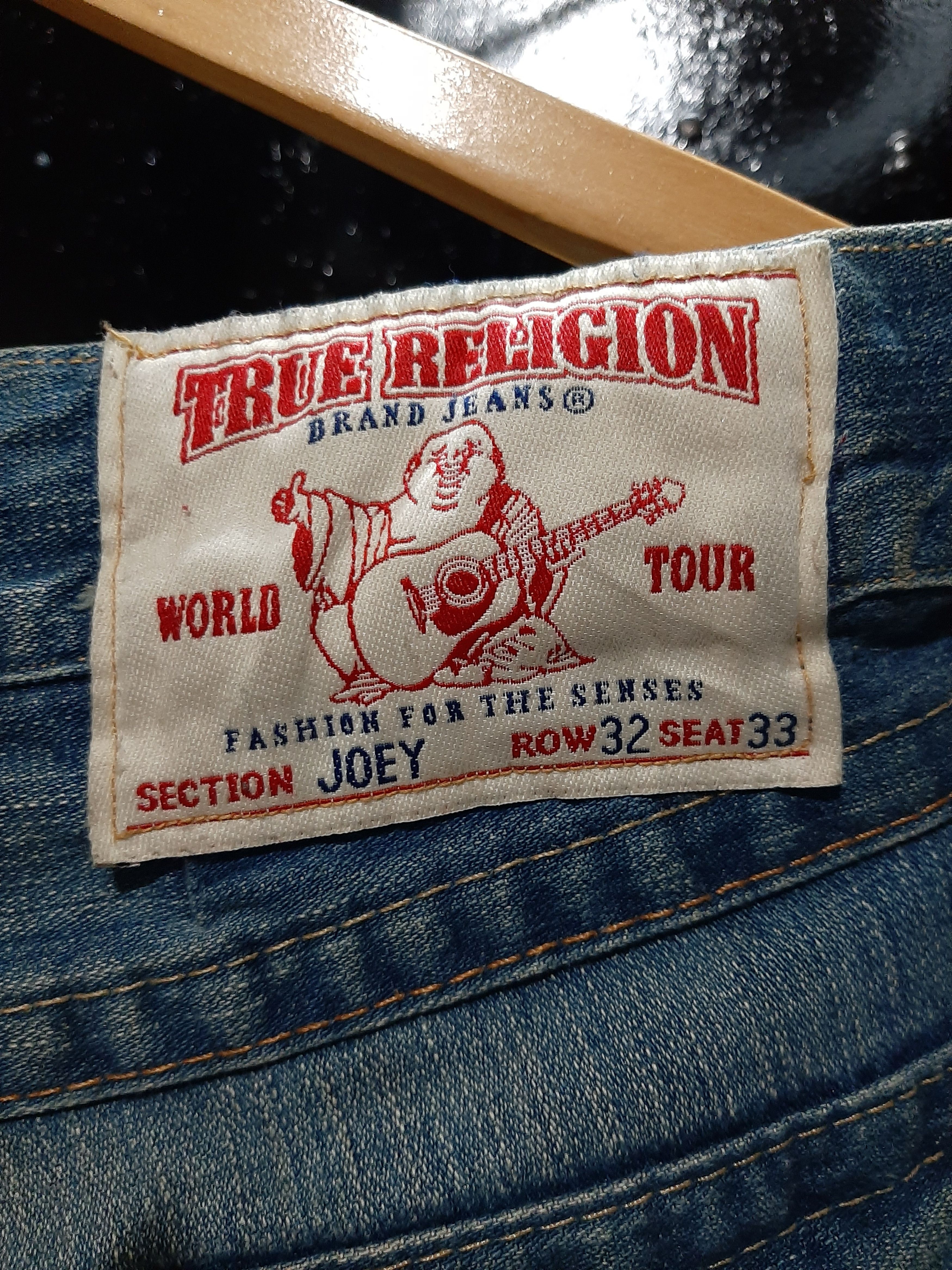 True Religion × Vintage VINTAGE TRUE RELIGION JOEY DISTRESSED DENIM USA 🇺🇸 Size US 32 / EU 48 - 4 Thumbnail