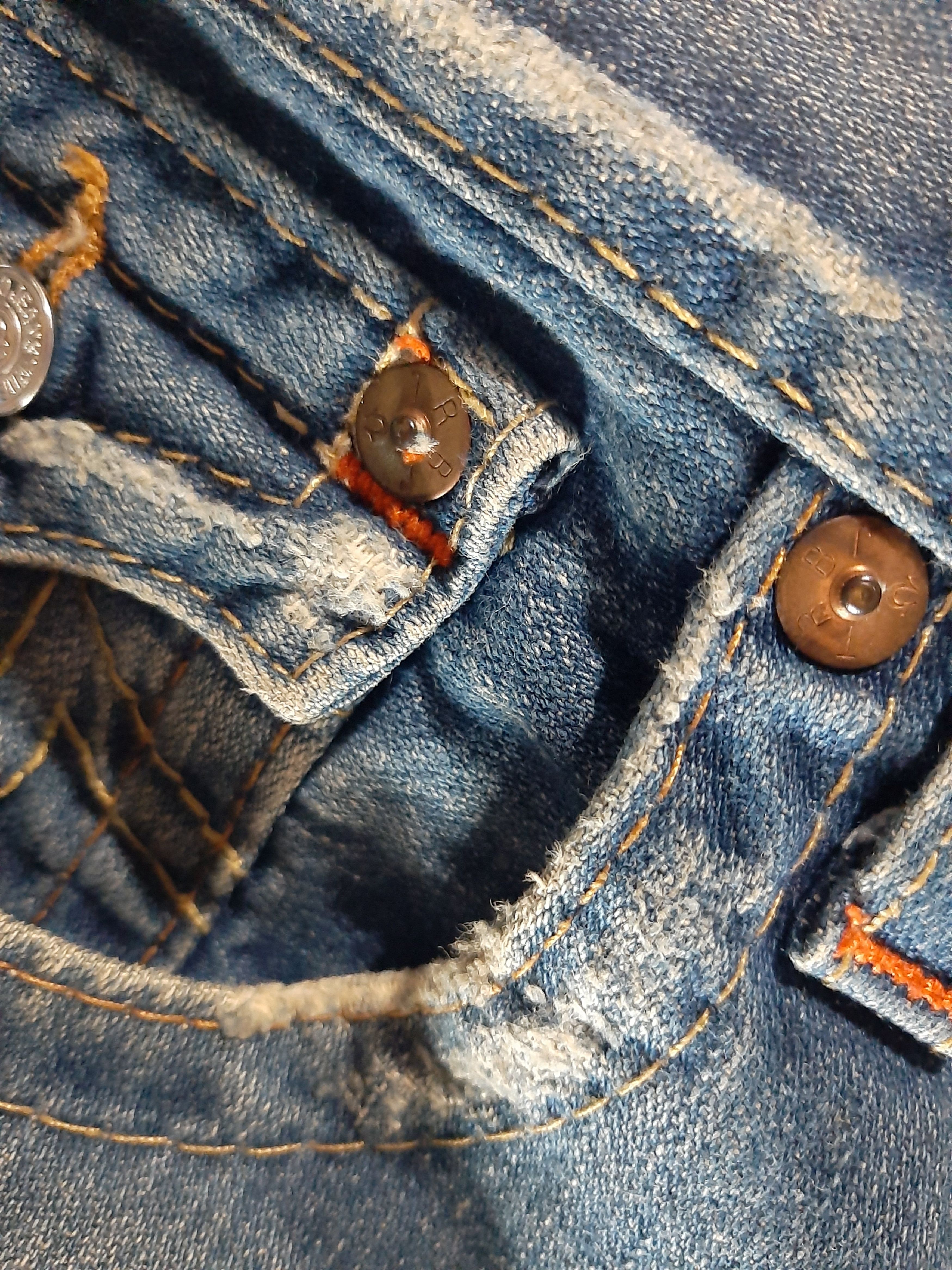 True Religion × Vintage VINTAGE TRUE RELIGION JOEY DISTRESSED DENIM USA 🇺🇸 Size US 32 / EU 48 - 11 Thumbnail