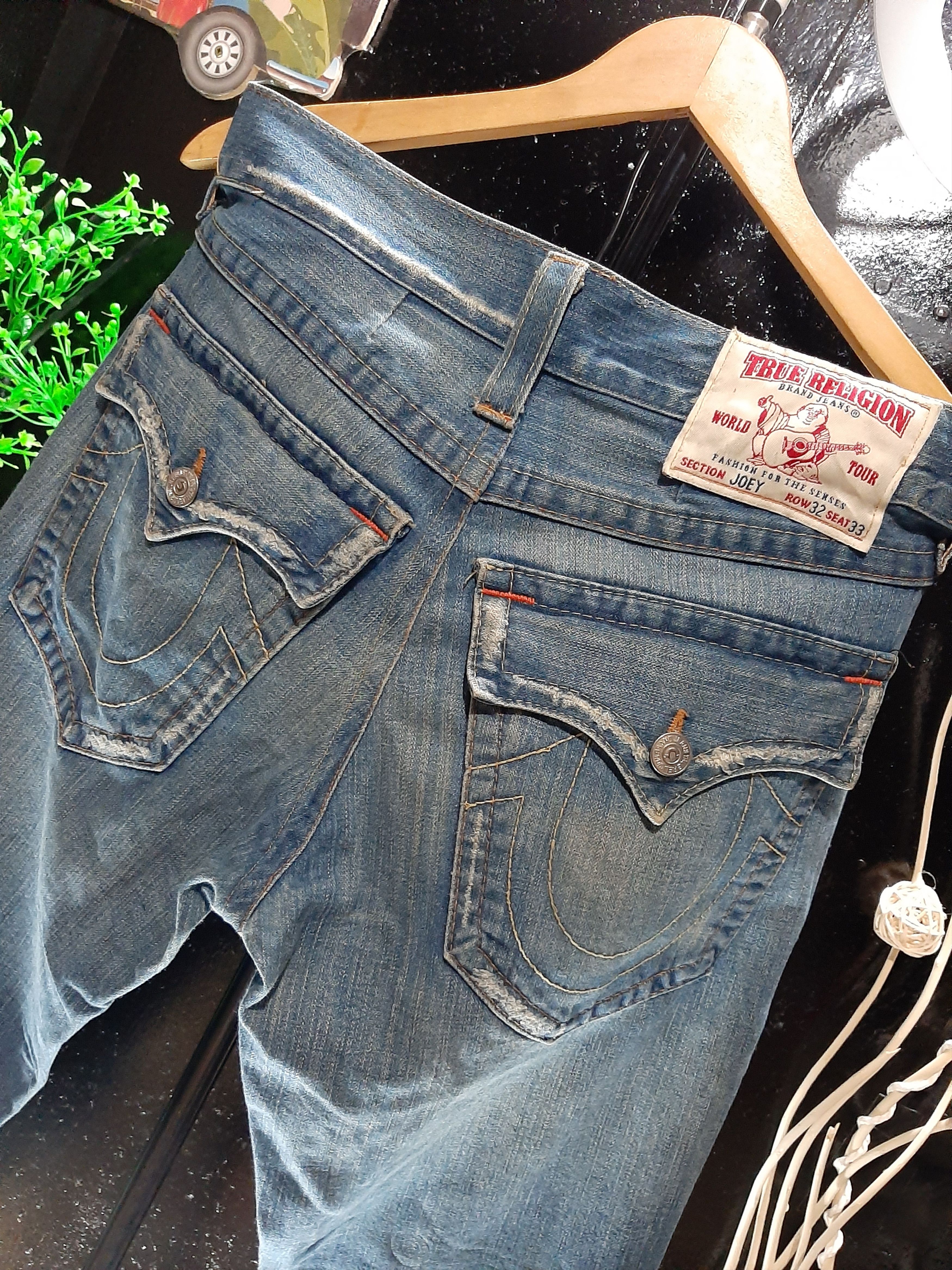 True Religion × Vintage VINTAGE TRUE RELIGION JOEY DISTRESSED DENIM USA 🇺🇸 Size US 32 / EU 48 - 2 Thumbnail