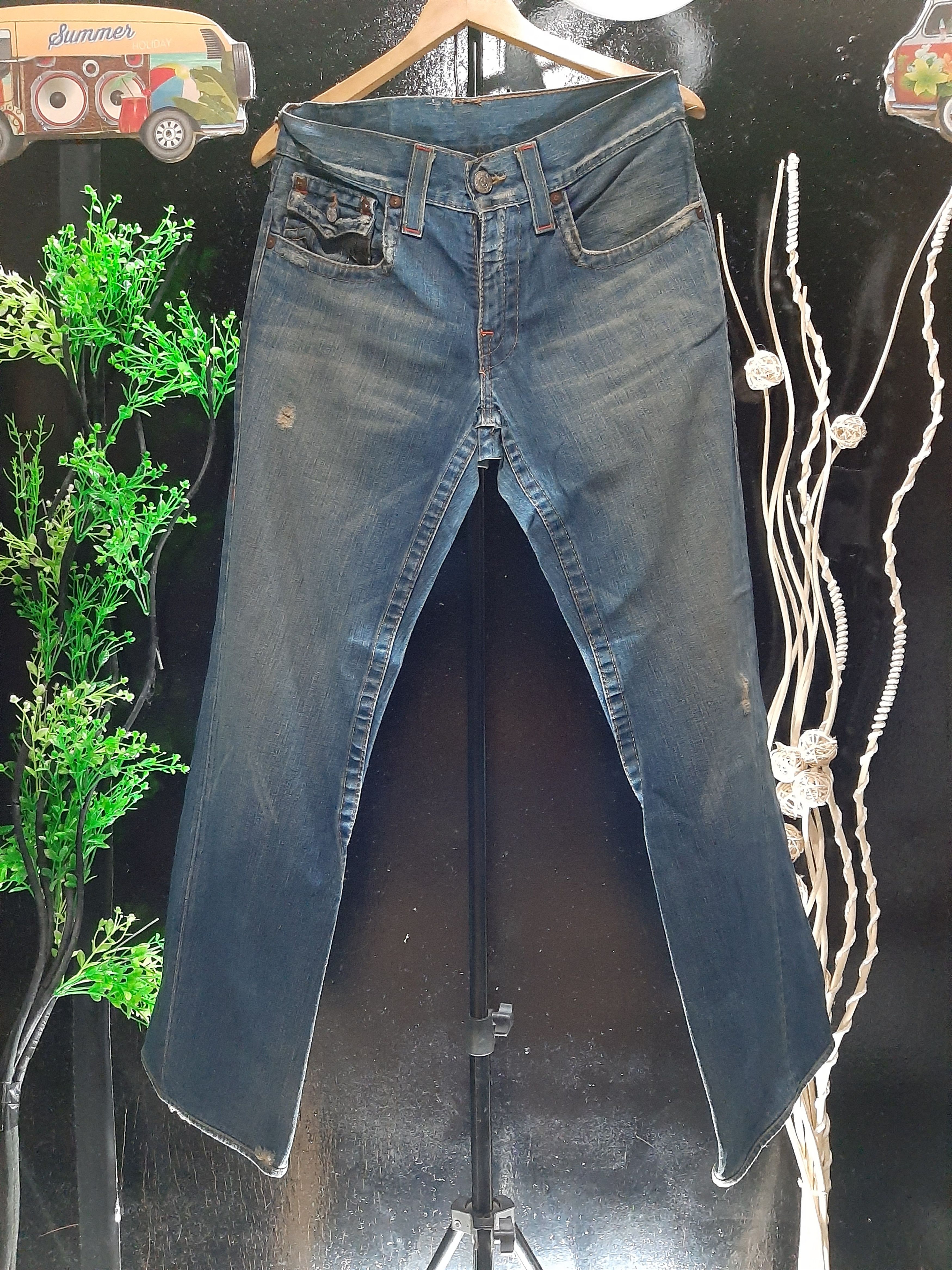 True Religion × Vintage VINTAGE TRUE RELIGION JOEY DISTRESSED DENIM USA 🇺🇸 Size US 32 / EU 48 - 6 Thumbnail