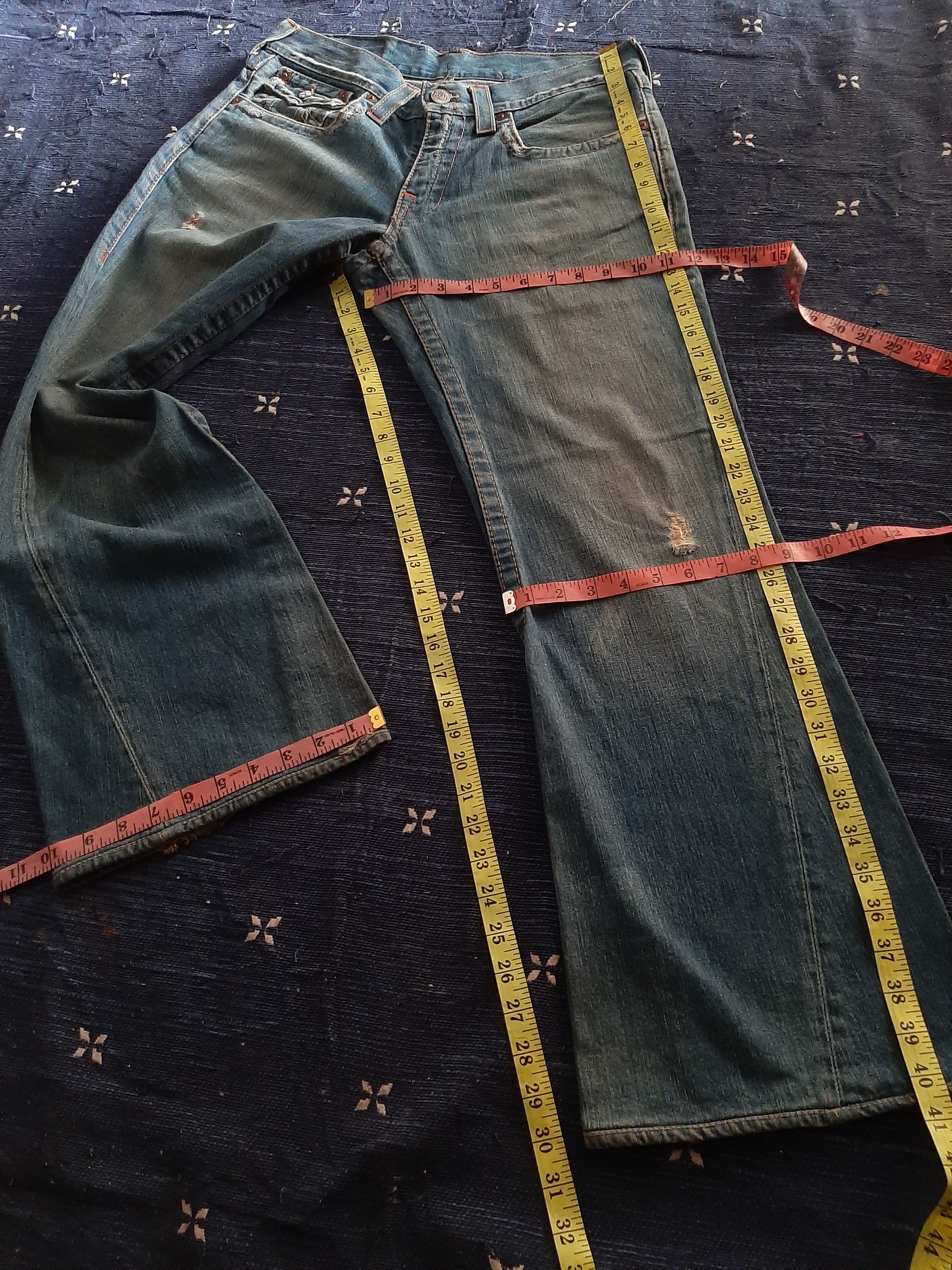 True Religion × Vintage VINTAGE TRUE RELIGION JOEY DISTRESSED DENIM USA 🇺🇸 Size US 32 / EU 48 - 20 Thumbnail