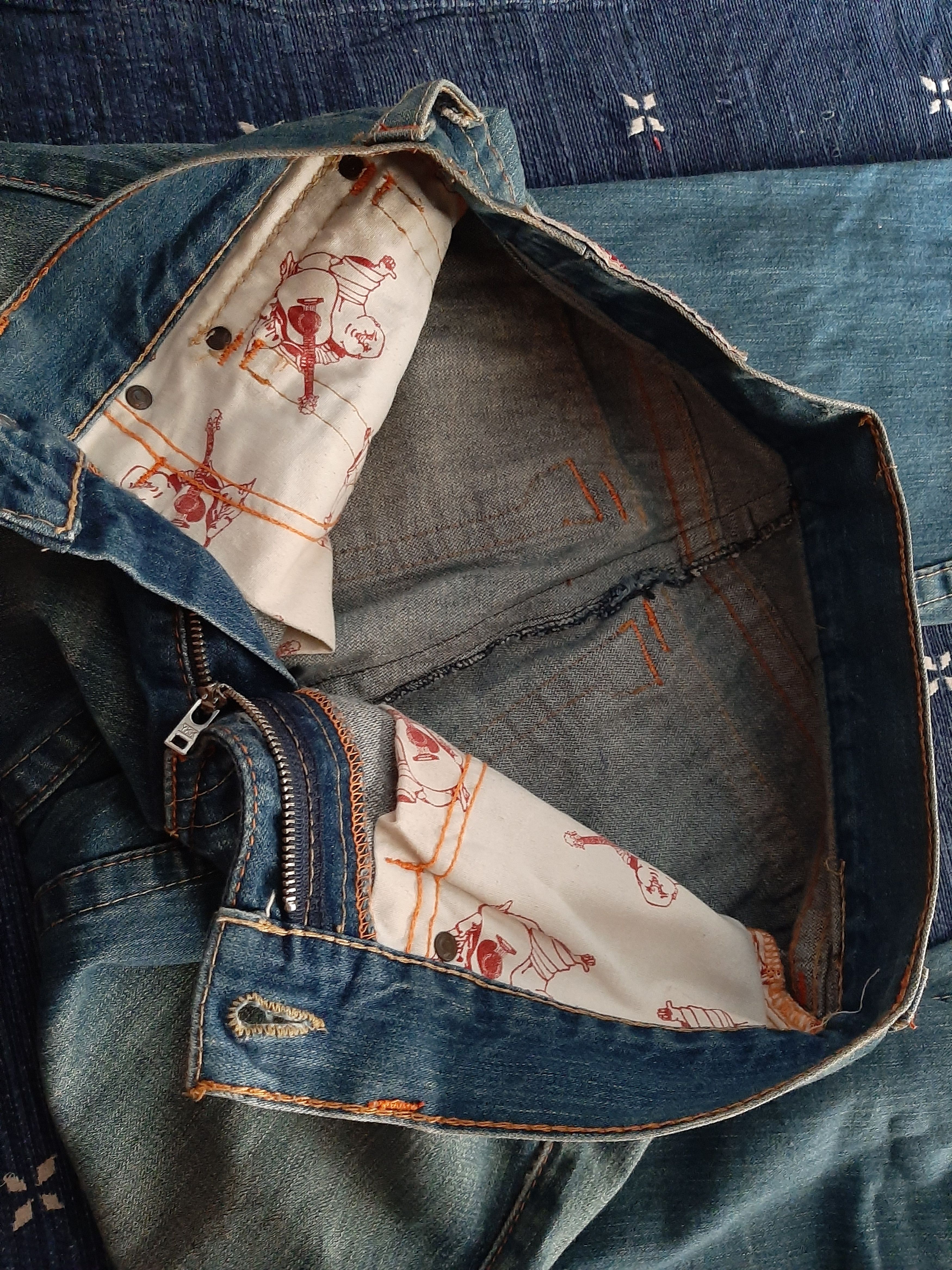 True Religion × Vintage VINTAGE TRUE RELIGION JOEY DISTRESSED DENIM USA 🇺🇸 Size US 32 / EU 48 - 12 Thumbnail