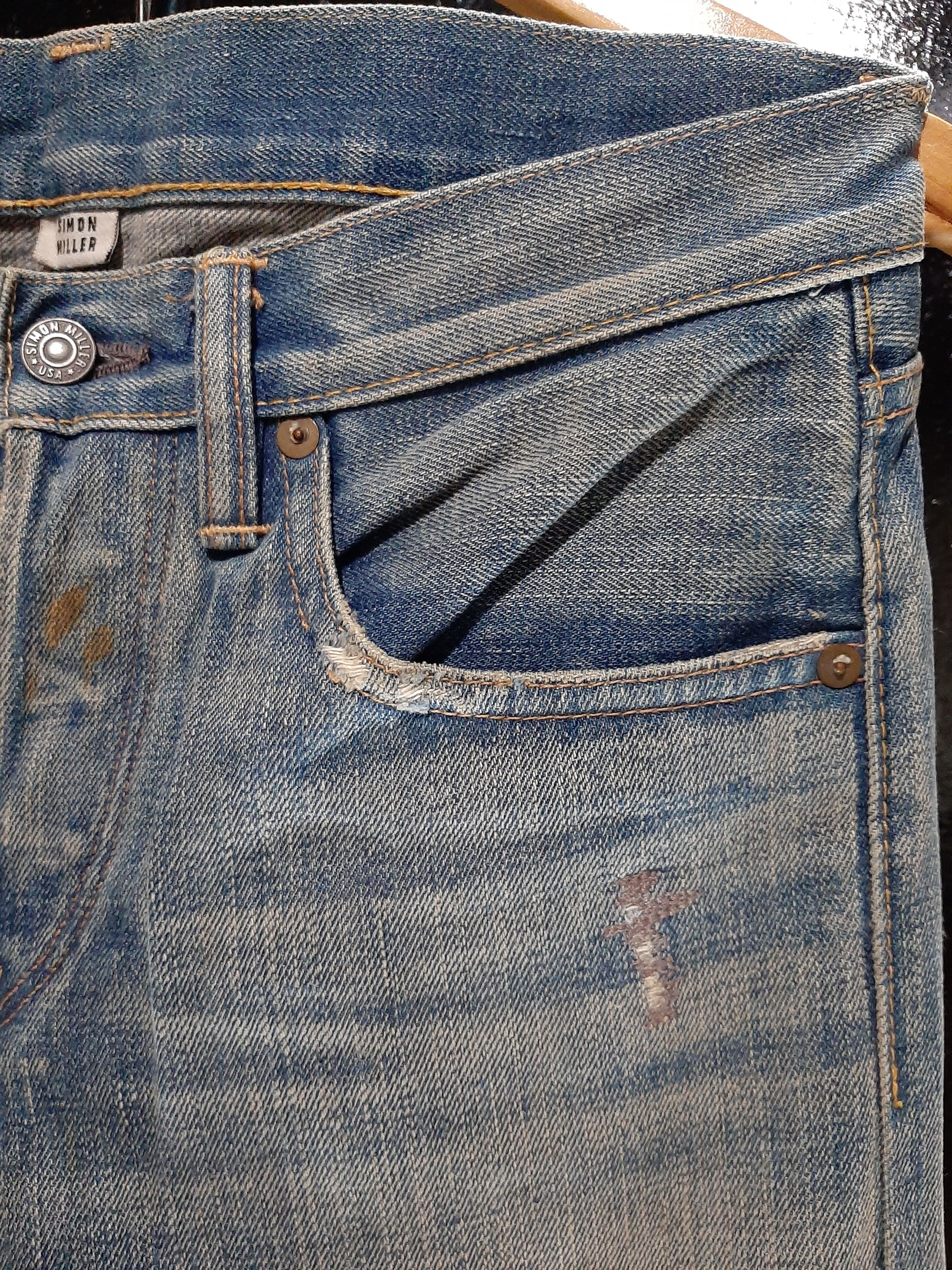 Salvage × Simon Miller SELVEDGE SIMON MILLER DISTRESSED DENIM ZAC EFRON STYLE Size US 30 / EU 46 - 7 Thumbnail