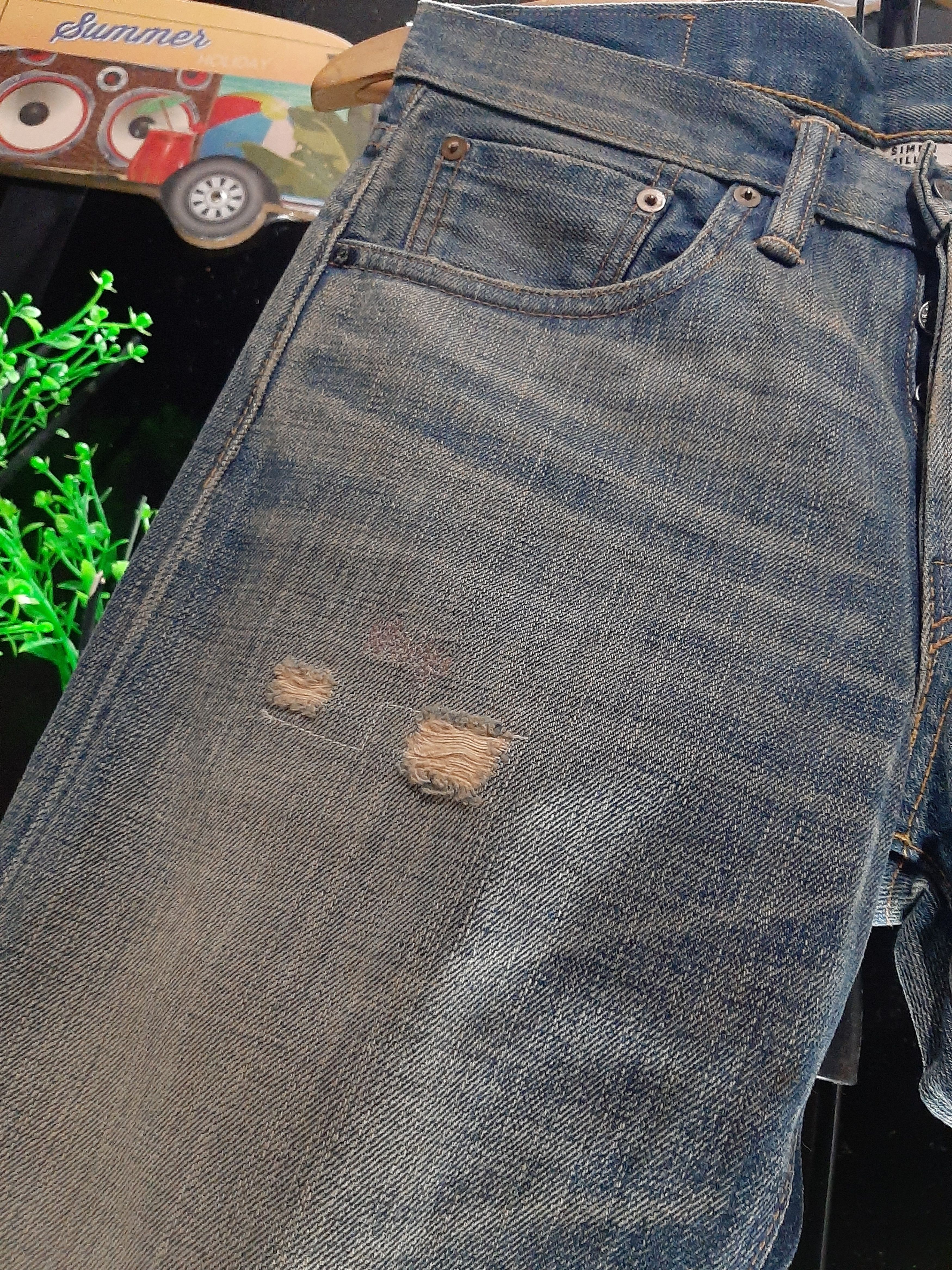 Salvage × Simon Miller SELVEDGE SIMON MILLER DISTRESSED DENIM ZAC EFRON STYLE Size US 30 / EU 46 - 4 Thumbnail