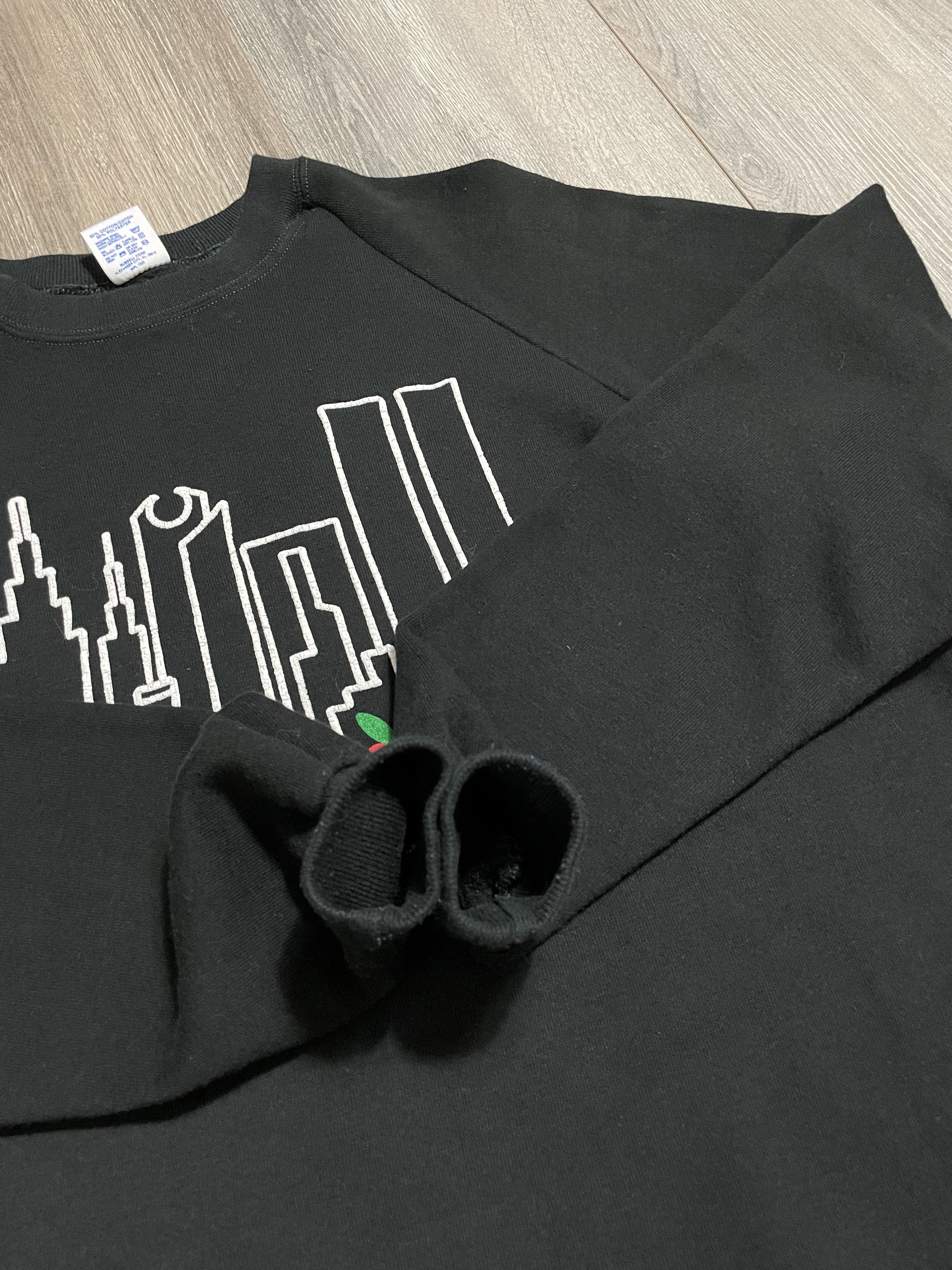 Vintage Vintage New York Black Crewneck Sweater 1988 Size US XL / EU 56 / 4 - 8 Thumbnail