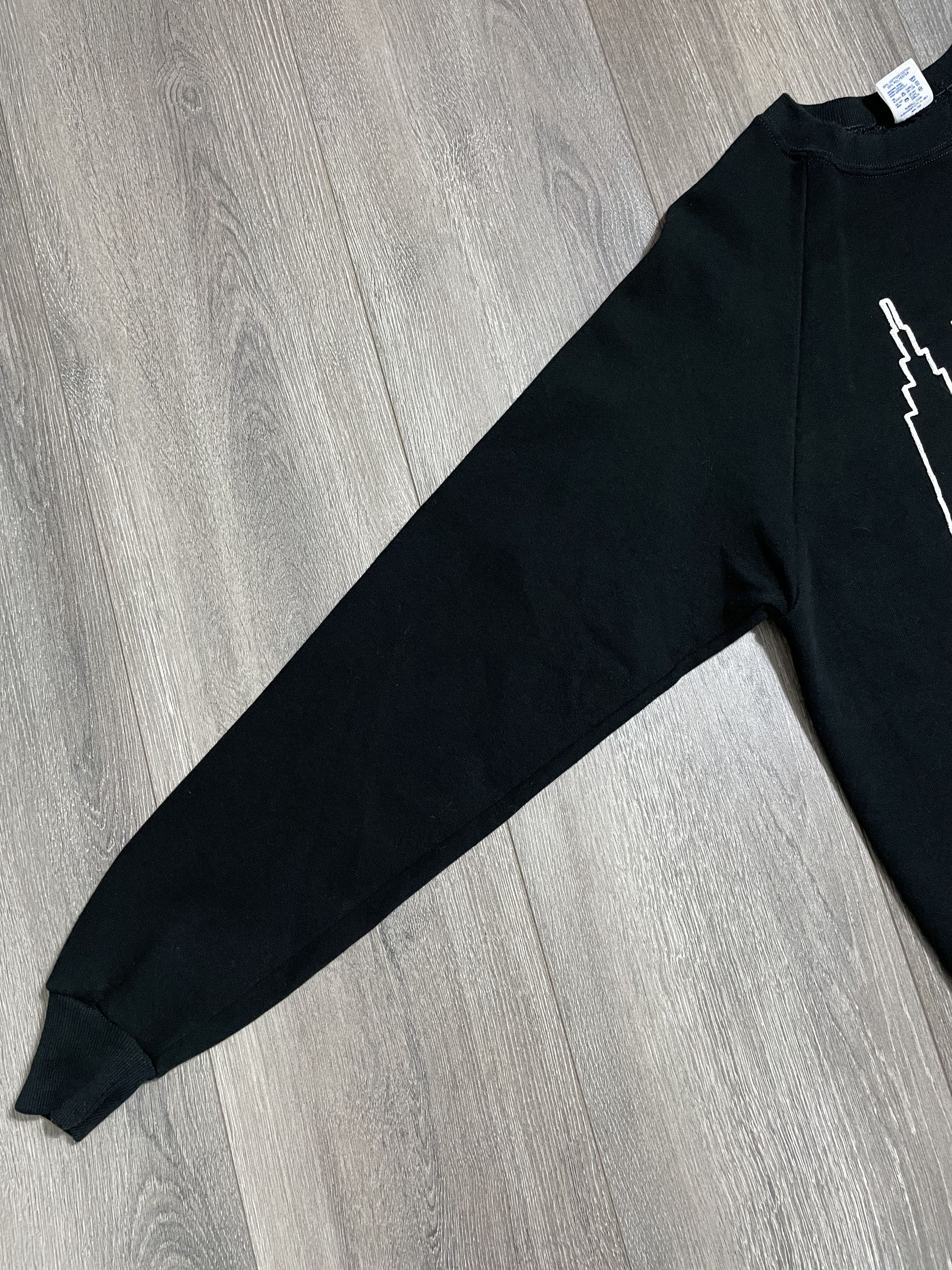 Vintage Vintage New York Black Crewneck Sweater 1988 Size US XL / EU 56 / 4 - 7 Thumbnail