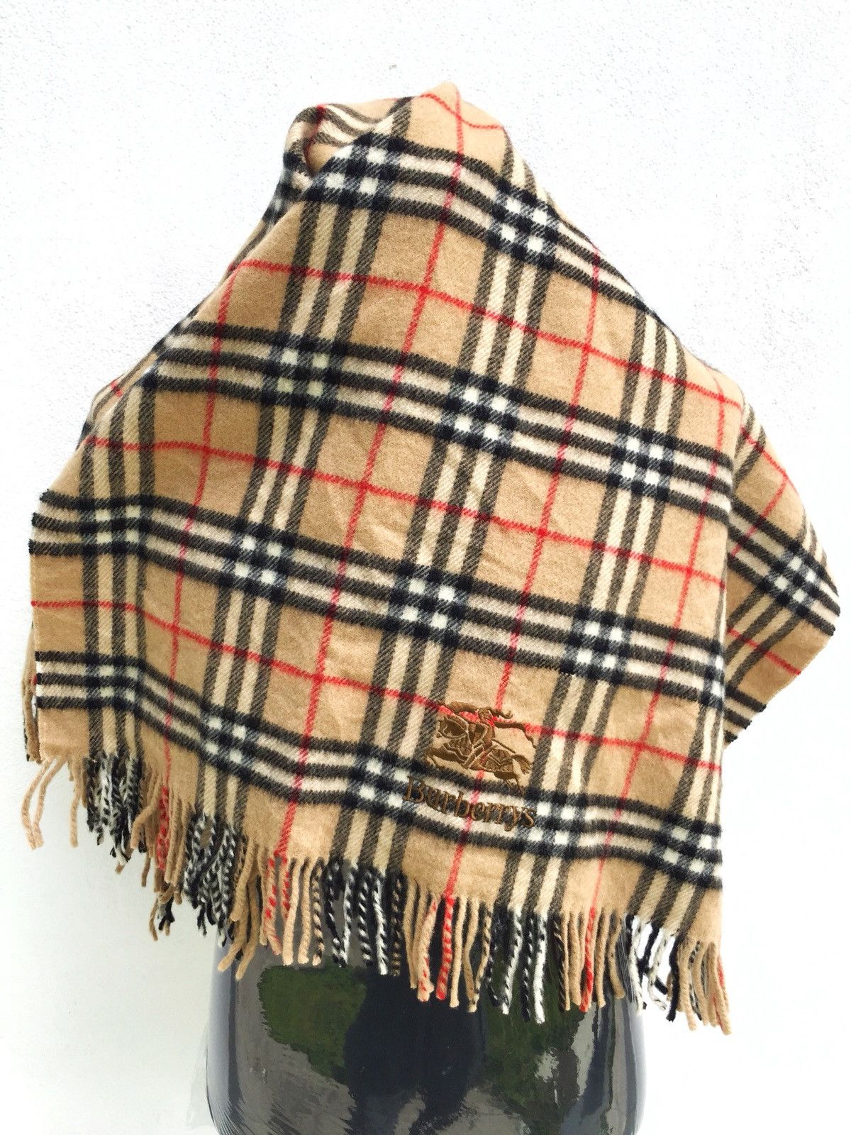 Burberry OG Burberrys 🇬🇧 Nova Check Cashmere Big Table Desk Size ONE SIZE - 1 Thumbnail