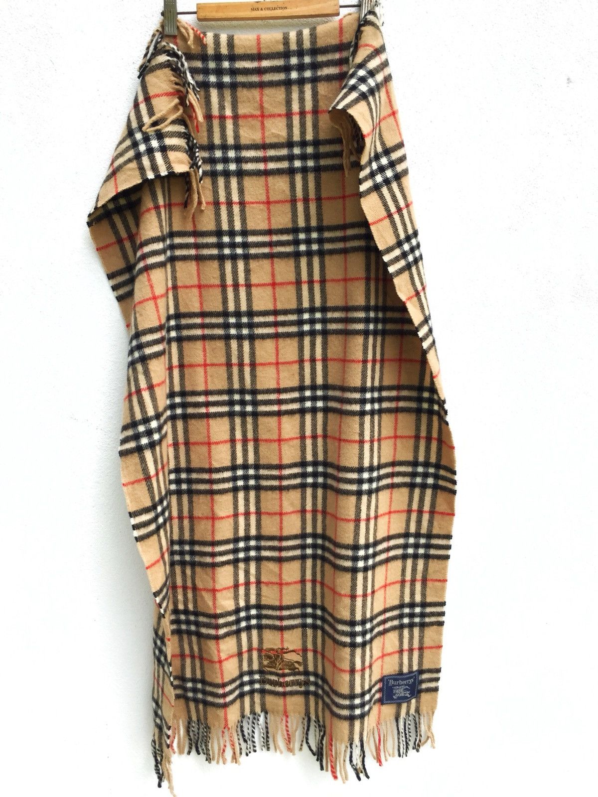 Burberry OG Burberrys 🇬🇧 Nova Check Cashmere Big Table Desk Size ONE SIZE - 3 Thumbnail