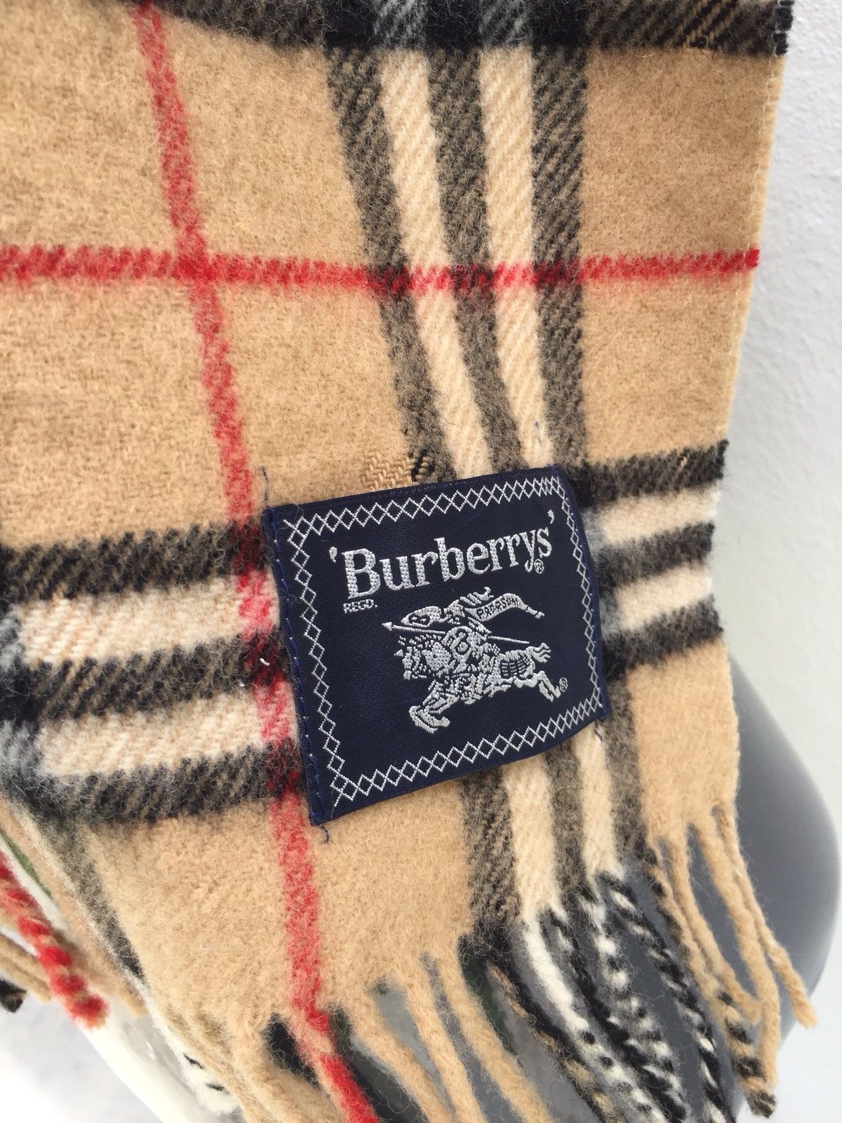 Burberry OG Burberrys 🇬🇧 Nova Check Cashmere Big Table Desk Size ONE SIZE - 5 Thumbnail