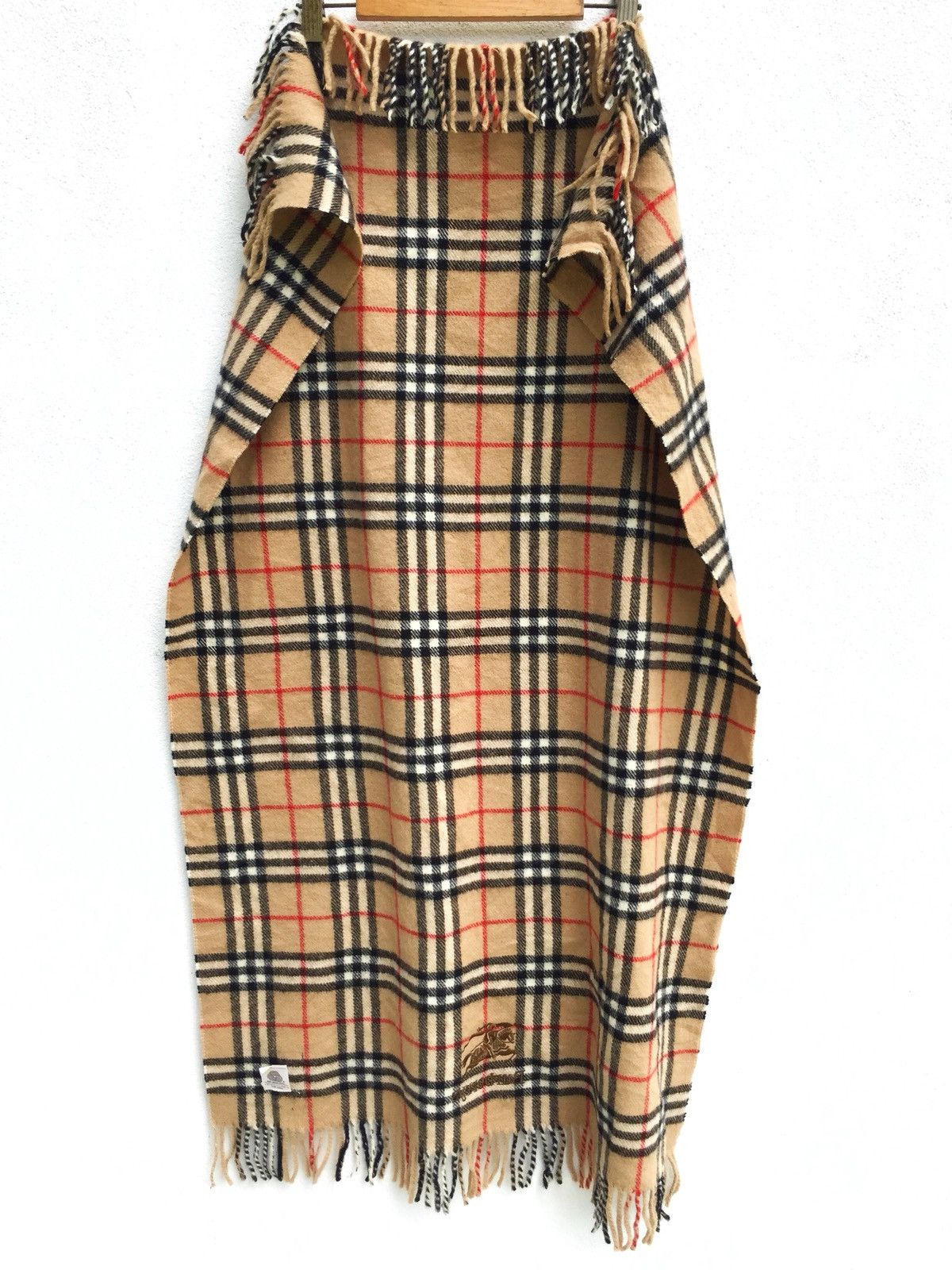 Burberry OG Burberrys 🇬🇧 Nova Check Cashmere Big Table Desk Size ONE SIZE - 4 Thumbnail
