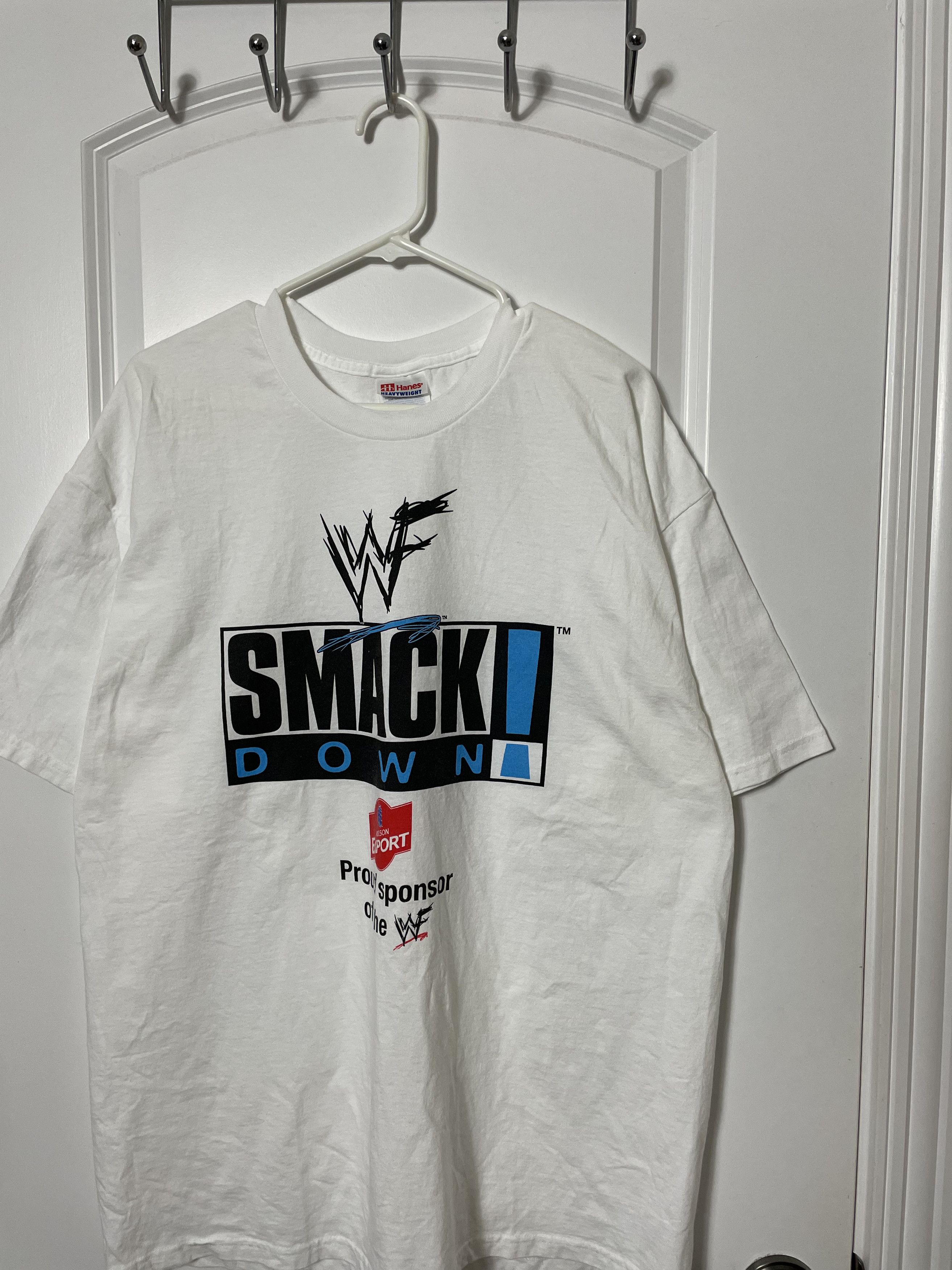 Vintage RARE Vintage WWF SmackDown T Shirt Size US XL / EU 56 / 4 - 1 Thumbnail