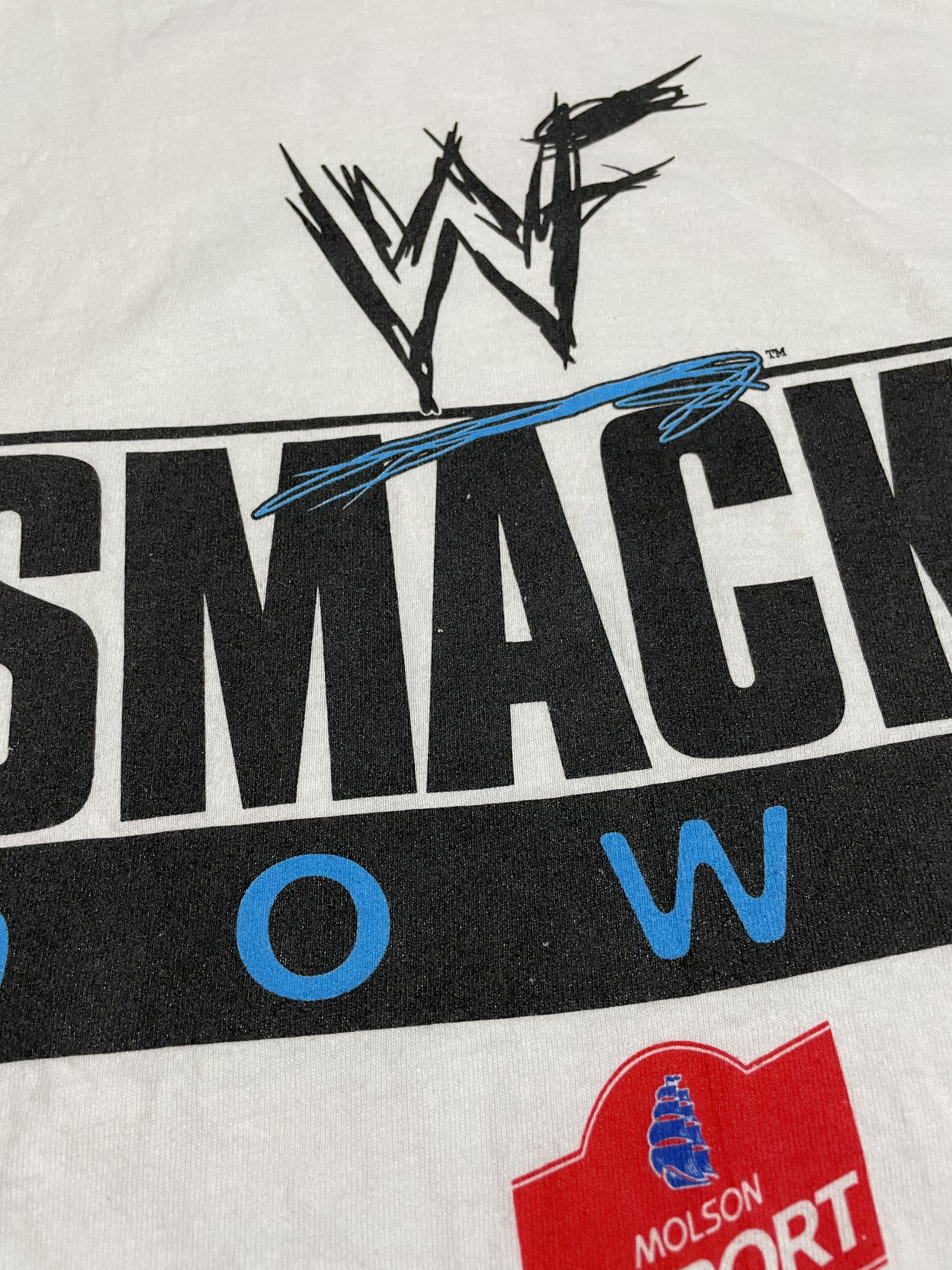 Vintage RARE Vintage WWF SmackDown T Shirt Size US XL / EU 56 / 4 - 9 Thumbnail