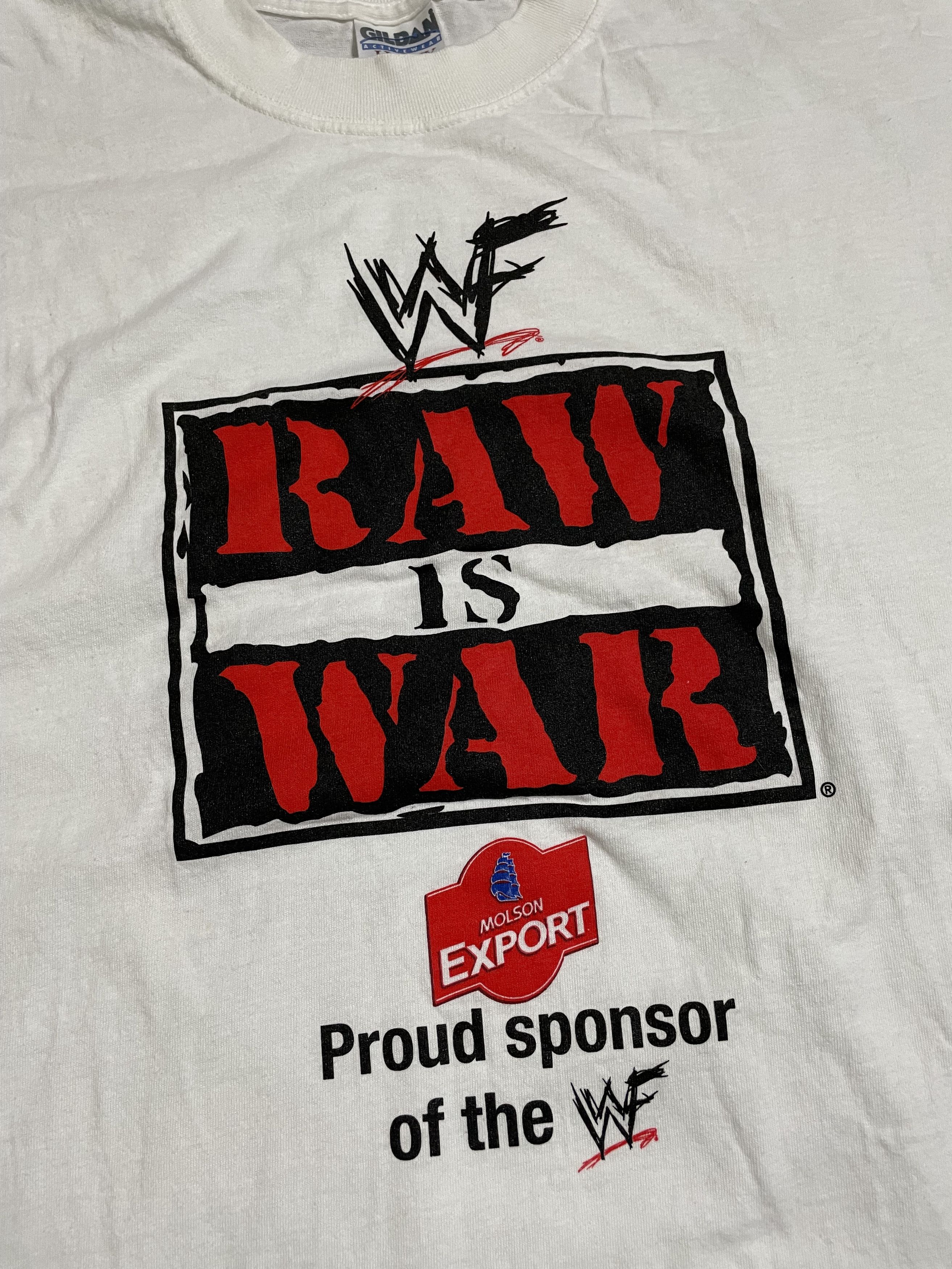 Vintage RARE Vintage WWF RAW T Shirt Size US XL / EU 56 / 4 - 7 Thumbnail