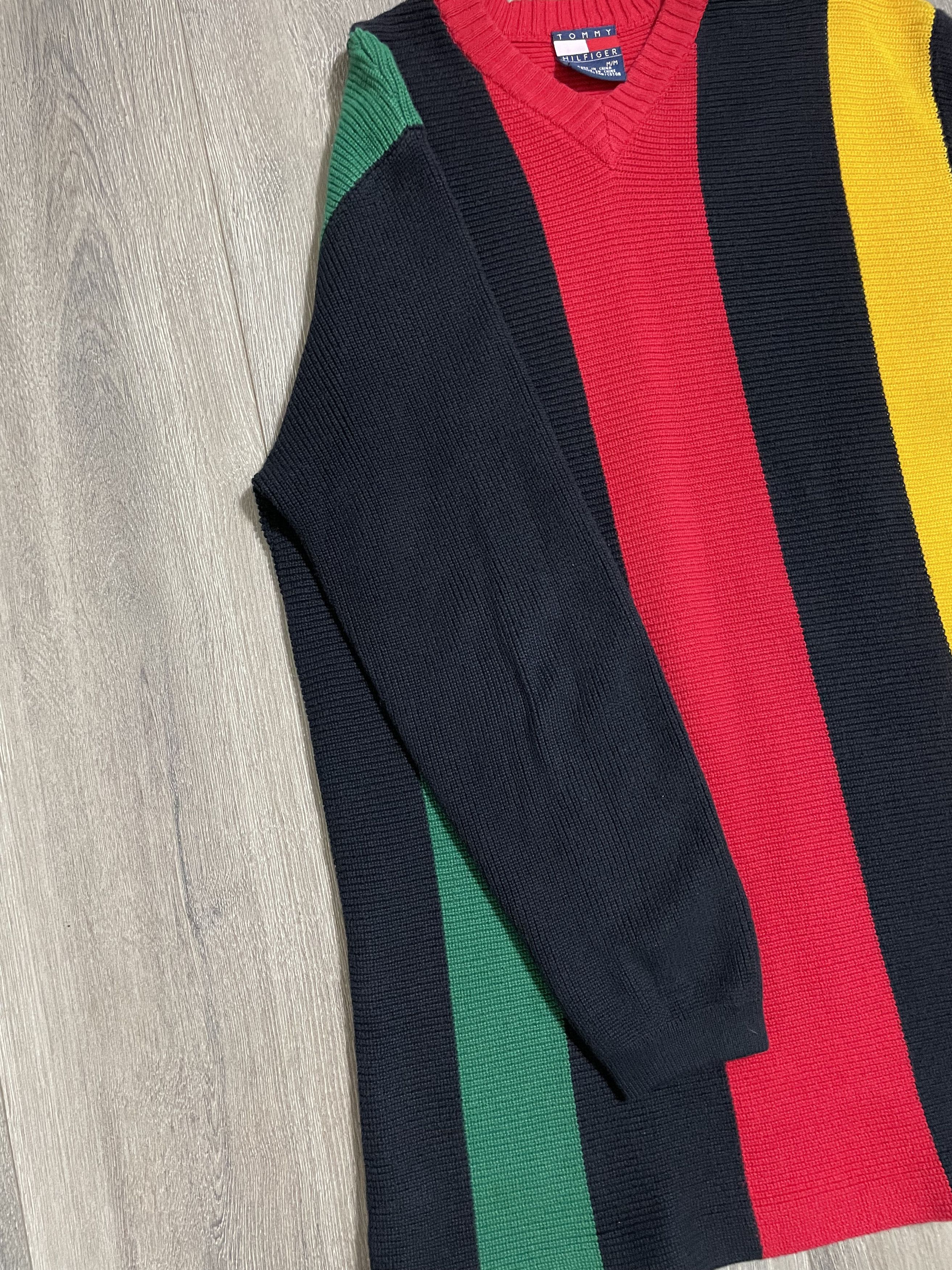 Tommy Hilfiger Vintage Vertical Stripe Sweater Size US M / EU 48-50 / 2 - 8 Thumbnail