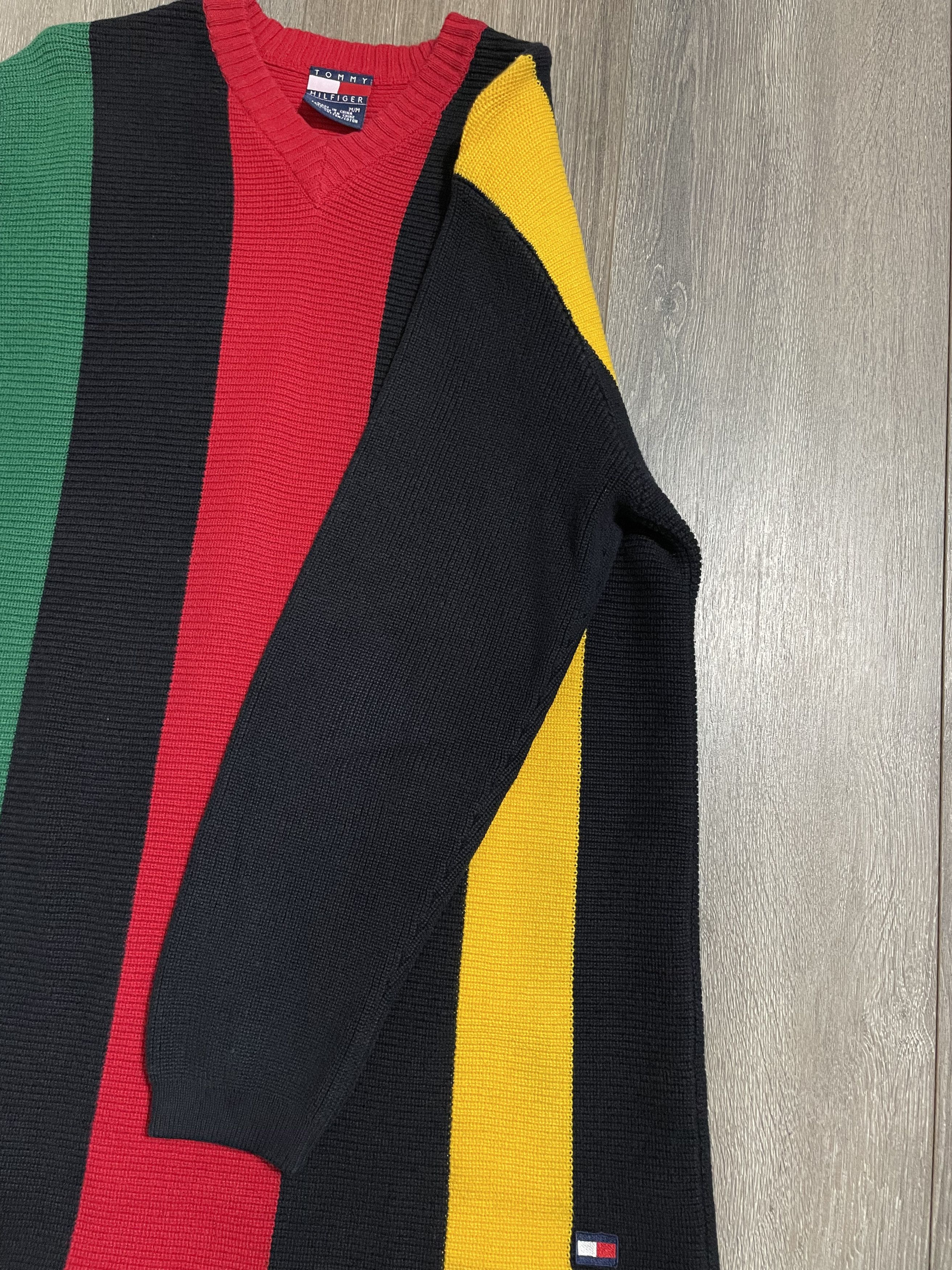 Tommy Hilfiger Vintage Vertical Stripe Sweater Size US M / EU 48-50 / 2 - 6 Thumbnail