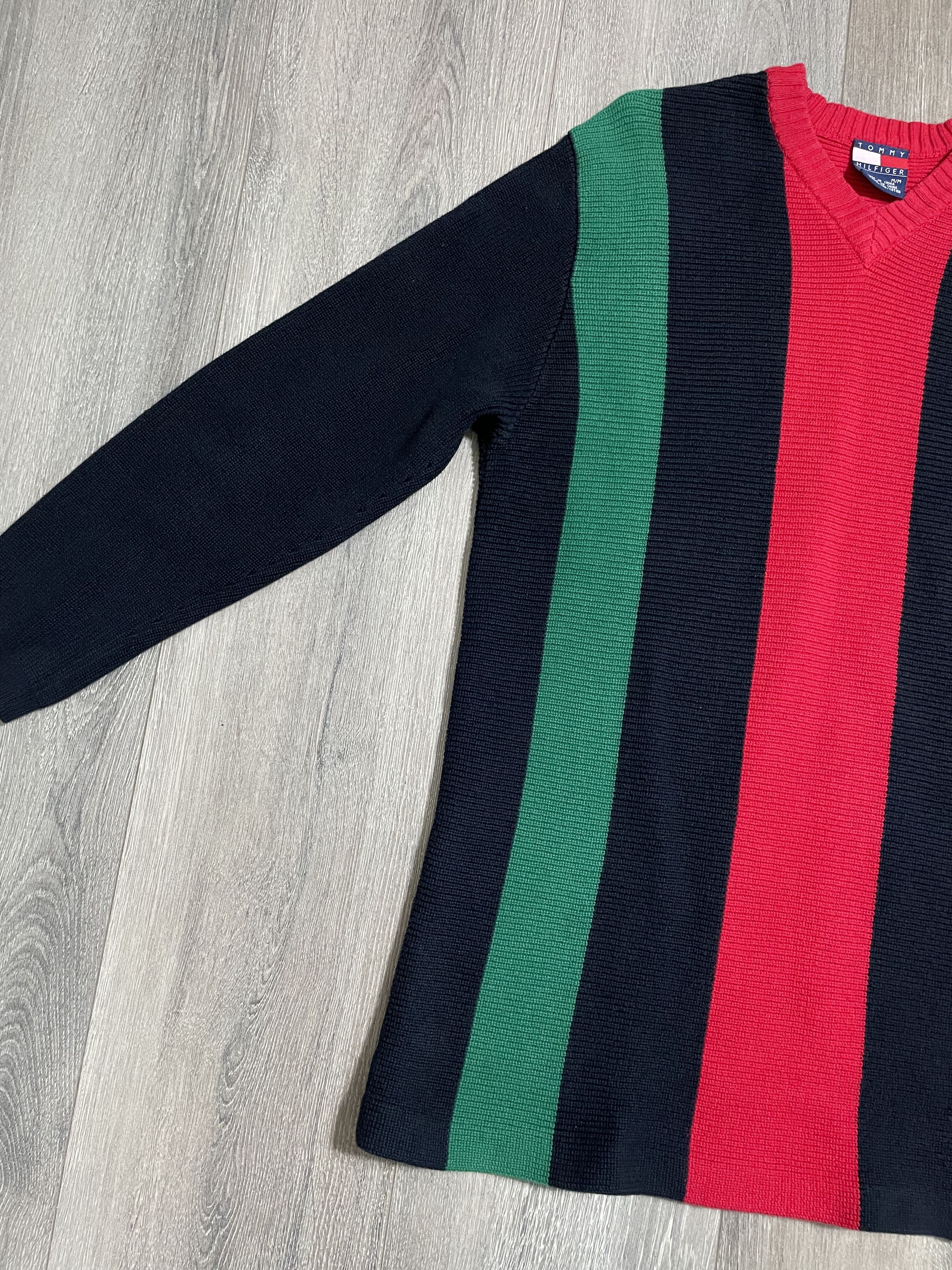 Tommy Hilfiger Vintage Vertical Stripe Sweater Size US M / EU 48-50 / 2 - 4 Thumbnail