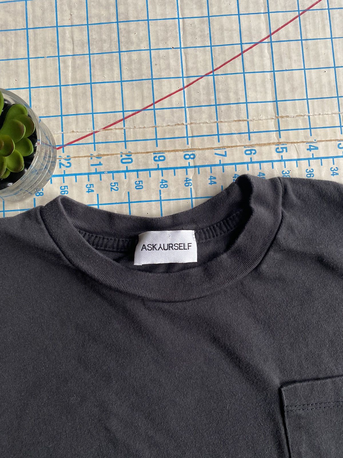 Askyurself Askyurself Pocket Tee Faded Charcoal Grey Size Medium Size US M / EU 48-50 / 2 - 4 Thumbnail