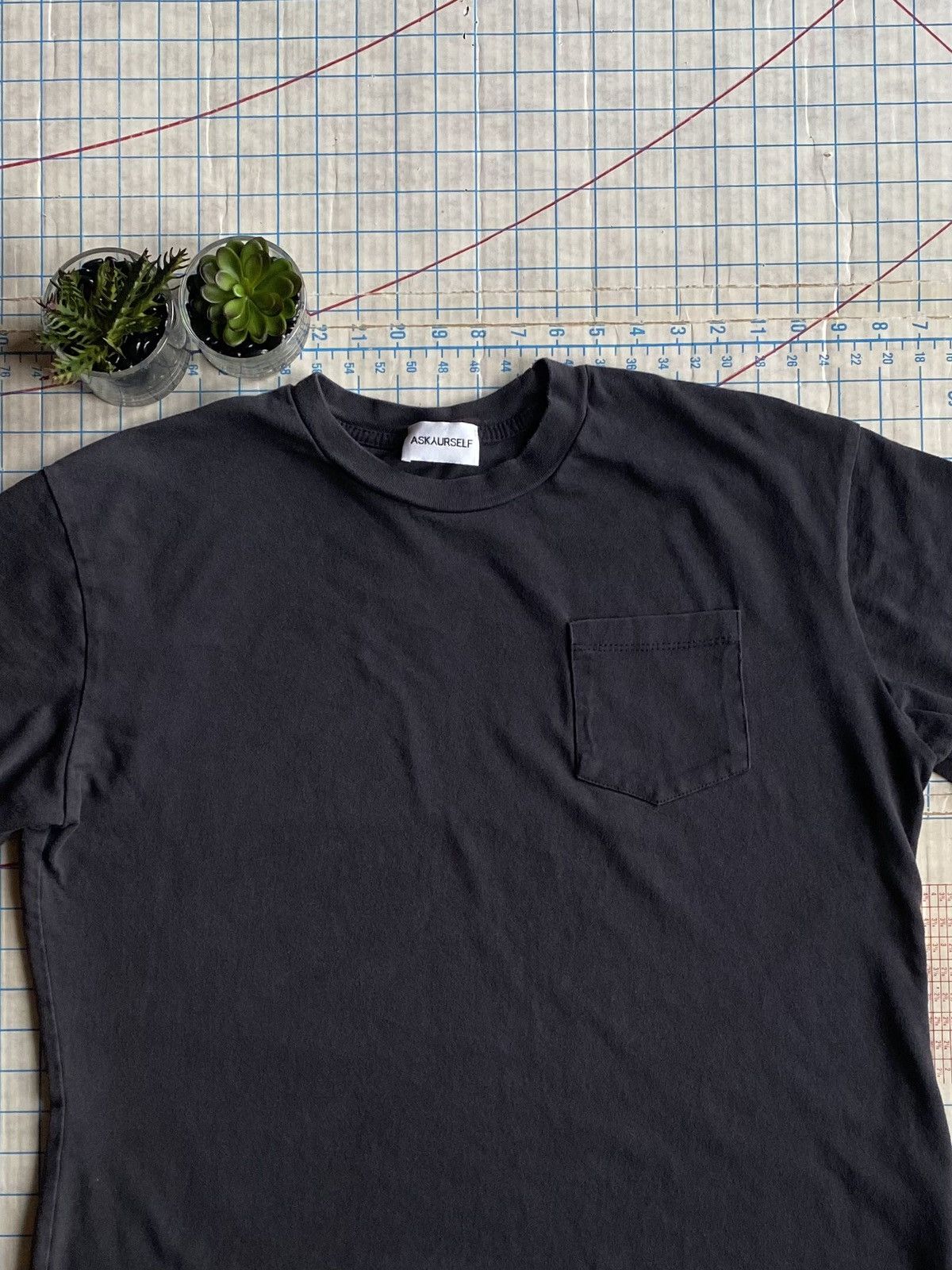Askyurself Askyurself Pocket Tee Faded Charcoal Grey Size Medium Size US M / EU 48-50 / 2 - 3 Thumbnail