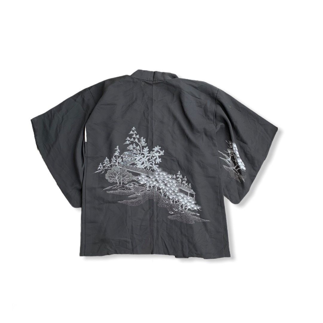 Japanese Brand Vintage Silk kimono Samurai House Noragi Cardigan Jacket Size US L / EU 52-54 / 3 - 1 Thumbnail
