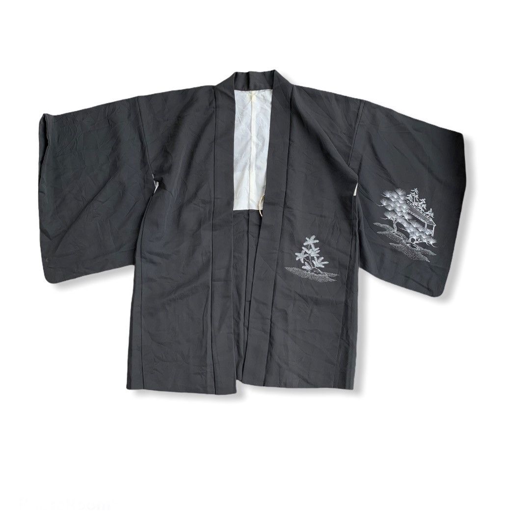 Japanese Brand Vintage Silk kimono Samurai House Noragi Cardigan Jacket Size US L / EU 52-54 / 3 - 2 Thumbnail