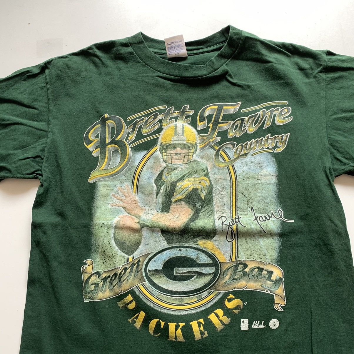 NFL Vintage 90s Green Bay Packers Brett Favre NFL T Shirt Medium Size US M / EU 48-50 / 2 - 2 Thumbnail